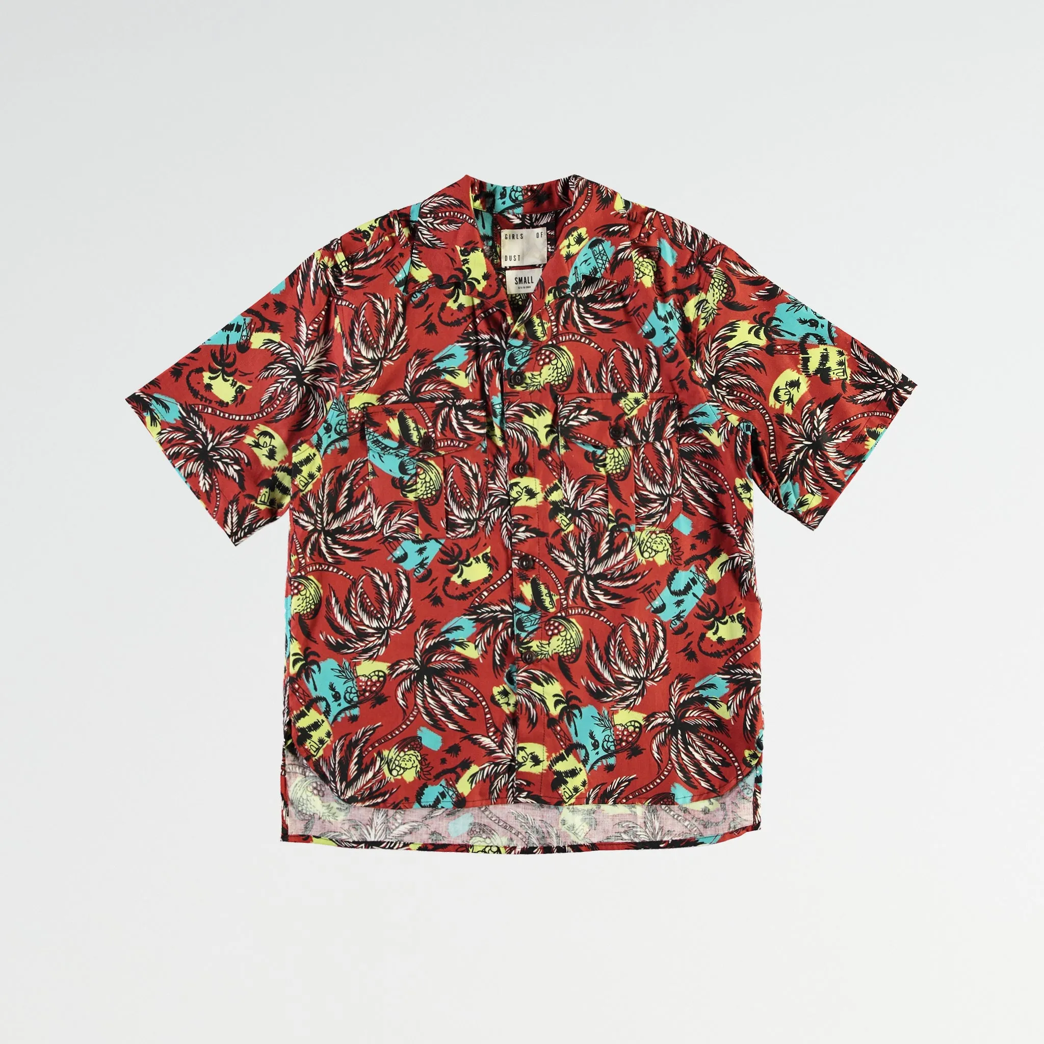 G.o.D Cuban Shirt Aloha Cotton Brick Red sold by Eat Dust product image thumbnail 2