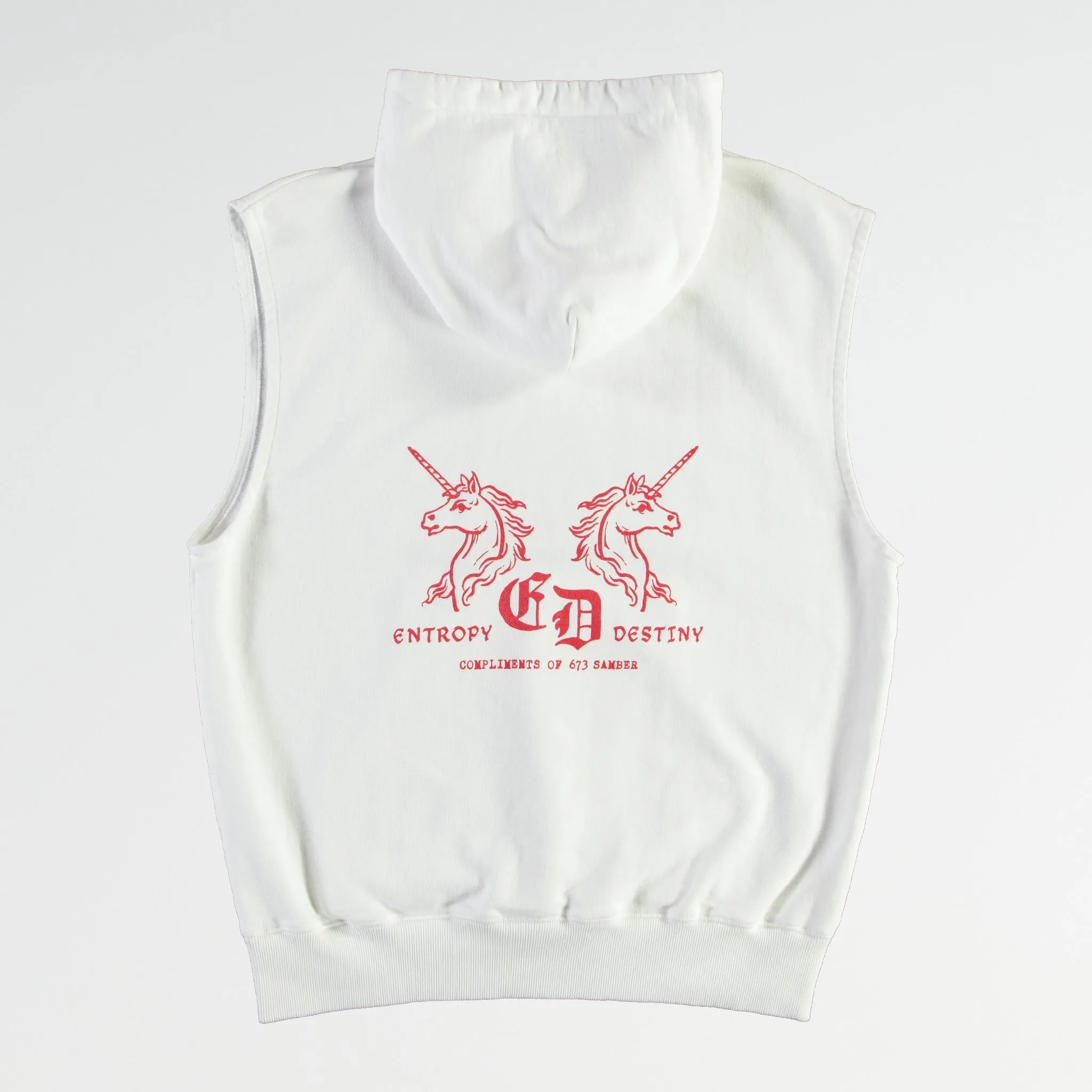 G.o.D Sweatshirt Rocky Unicorns Heavy Cotton Fleece White sold by Eat Dust product image thumbnail 5