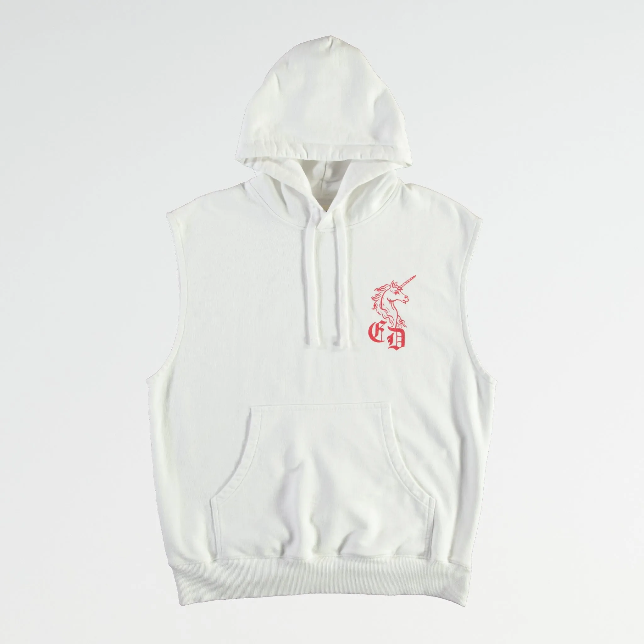 G.o.D Sweatshirt Rocky Unicorns Heavy Cotton Fleece White sold by Eat Dust product image thumbnail 2