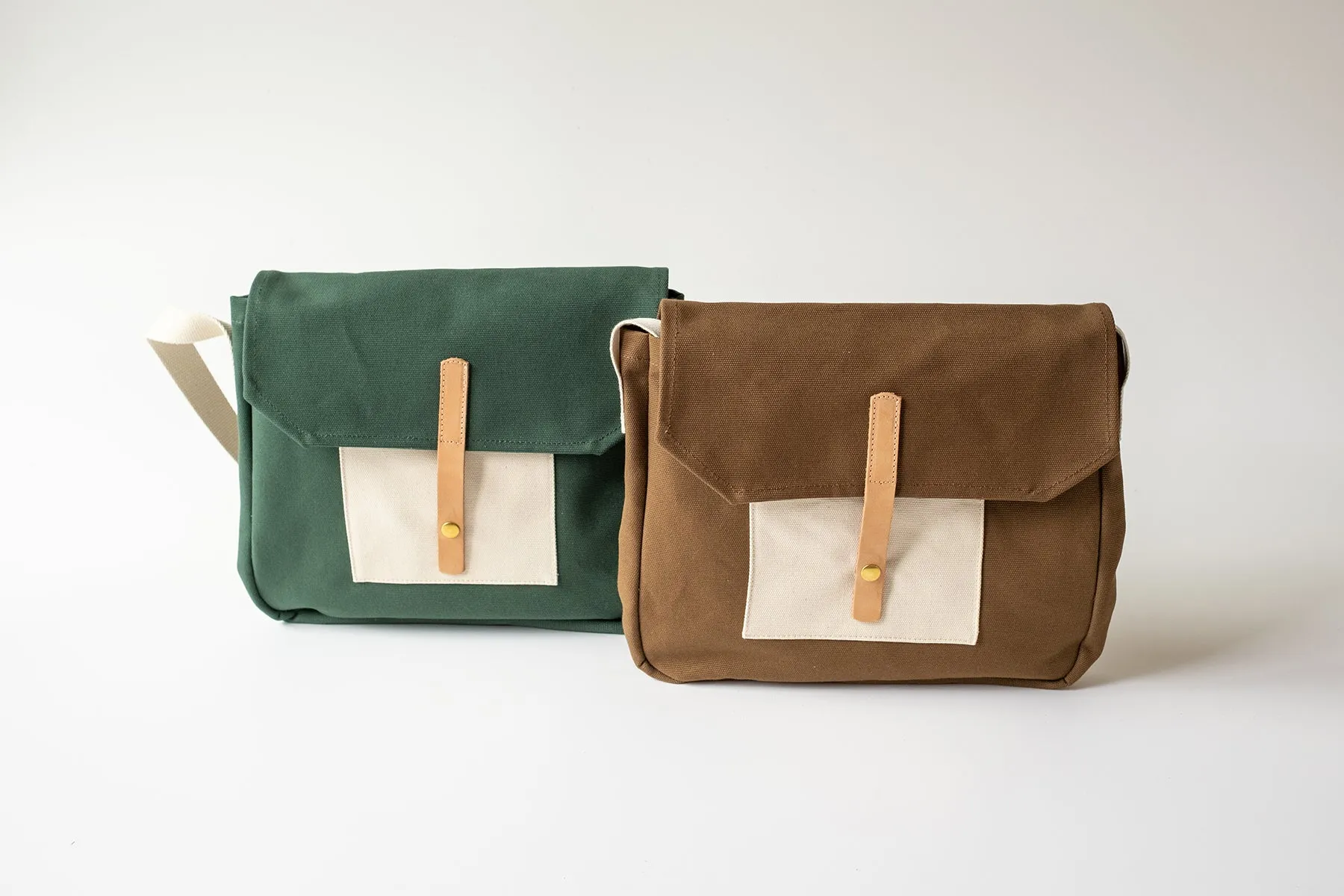 Canvas Shoulder Bag Medium Brown sold by Eat Dust product image thumbnail 3