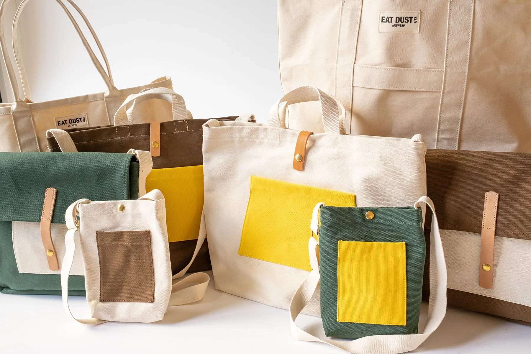 Canvas Shoulder Bag Medium Green sold by Eat Dust product image thumbnail 4