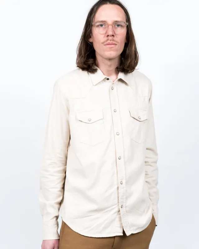 Western Shirt Brushed Twill Stone made by Eat Dust