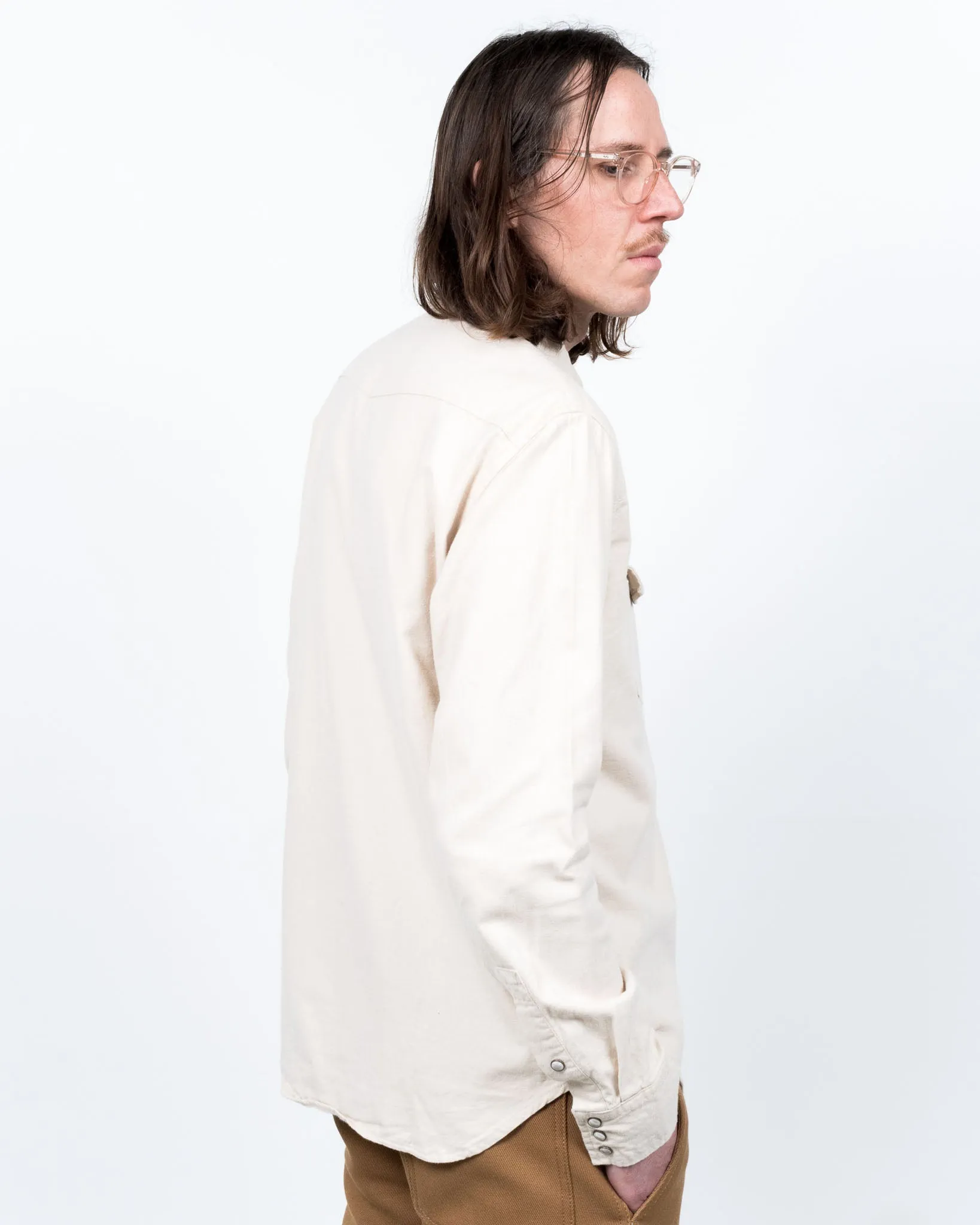 Western Shirt Brushed Twill Stone sold by Eat Dust product image thumbnail 3