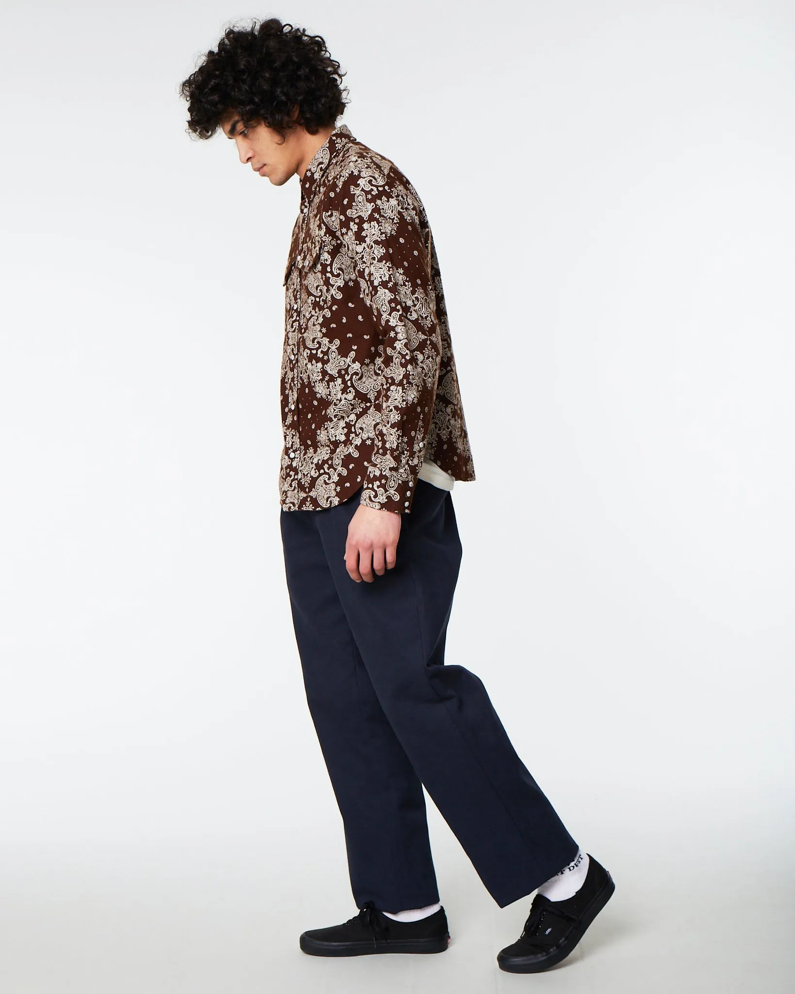 Western Shirt Velvet Bandana Brown sold by Eat Dust product image thumbnail 5