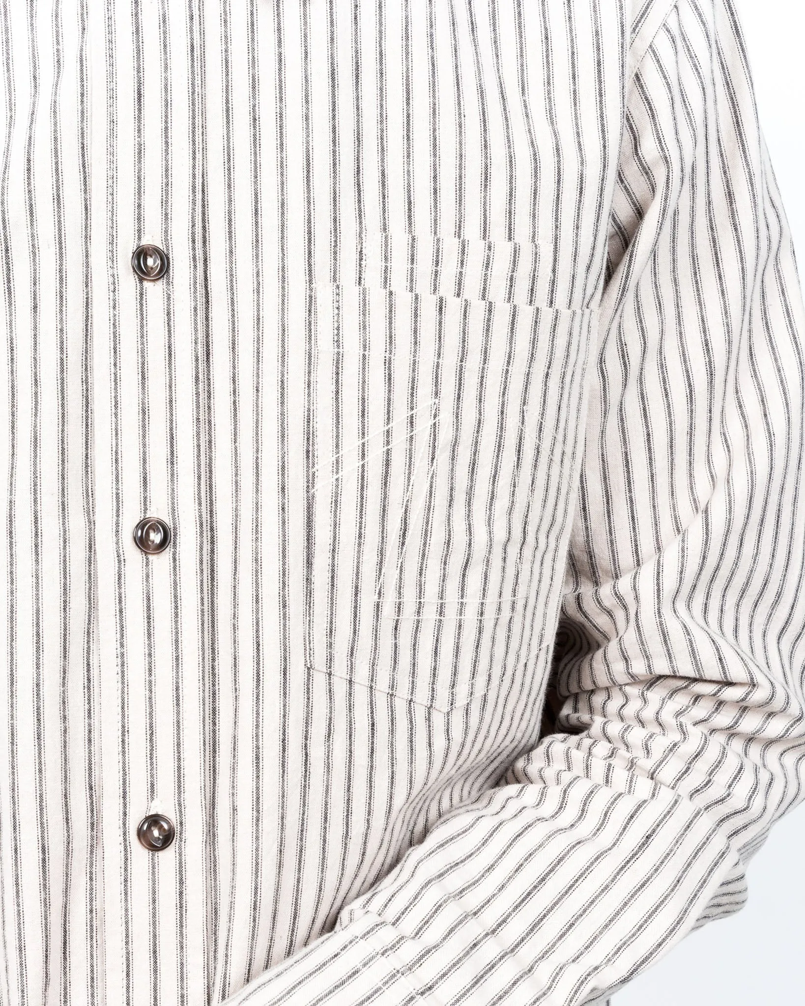 Combat Shirt Dust Bowl Stripes Off White sold by Eat Dust product image thumbnail 4