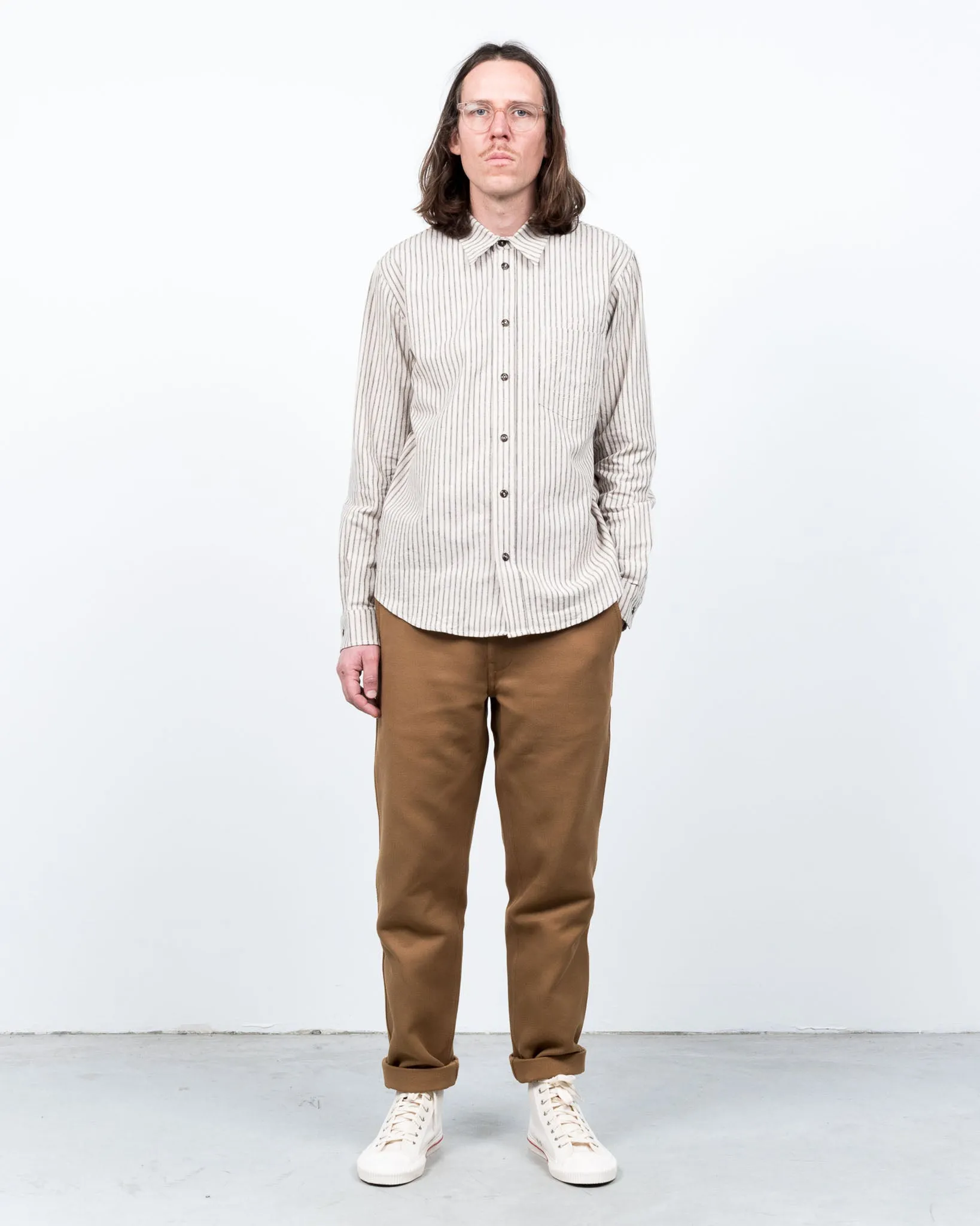 Combat Shirt Dust Bowl Stripes Off White sold by Eat Dust product image thumbnail 2