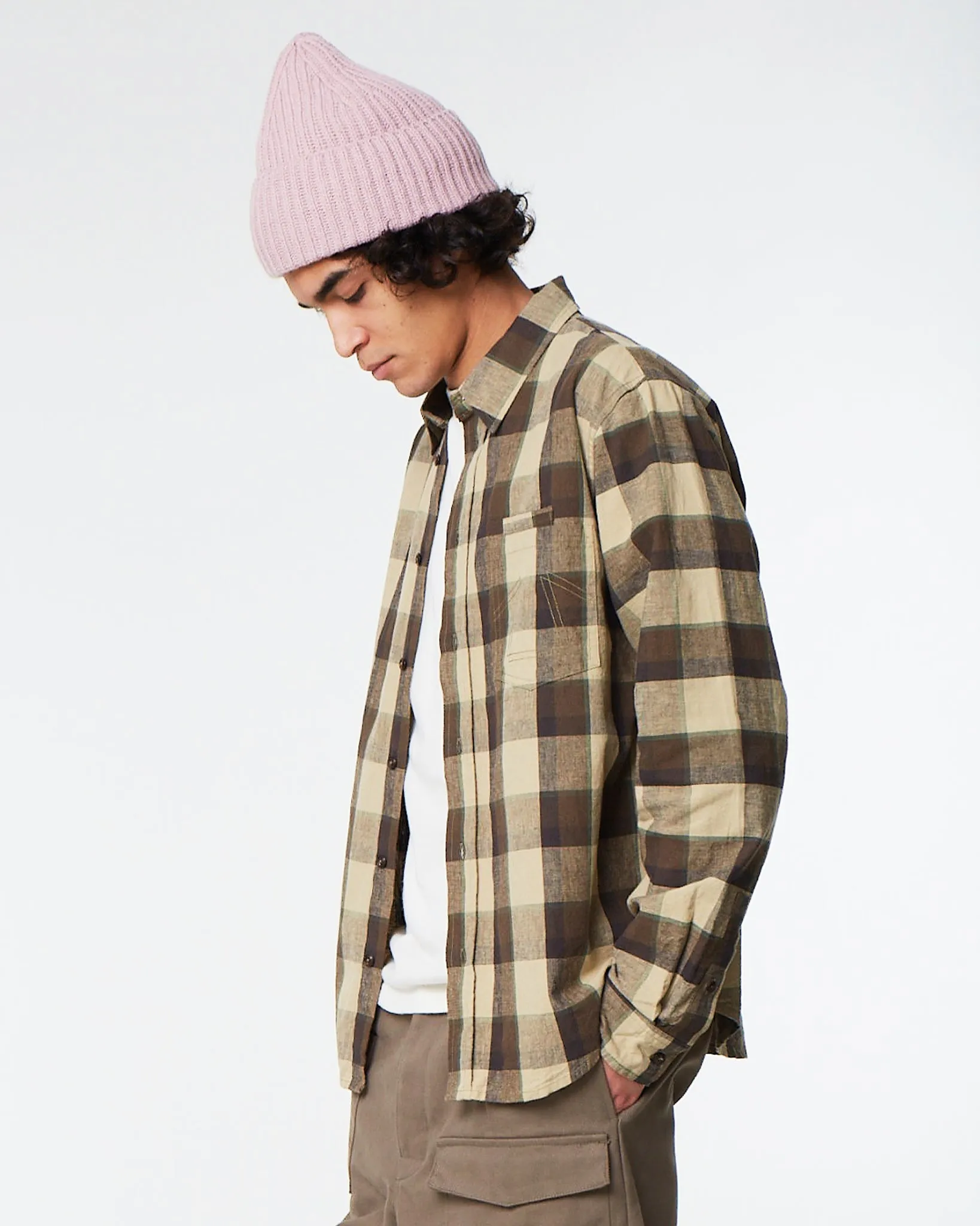 Combat Shirt Farmers Check Beige/Brown sold by Eat Dust product image thumbnail 3