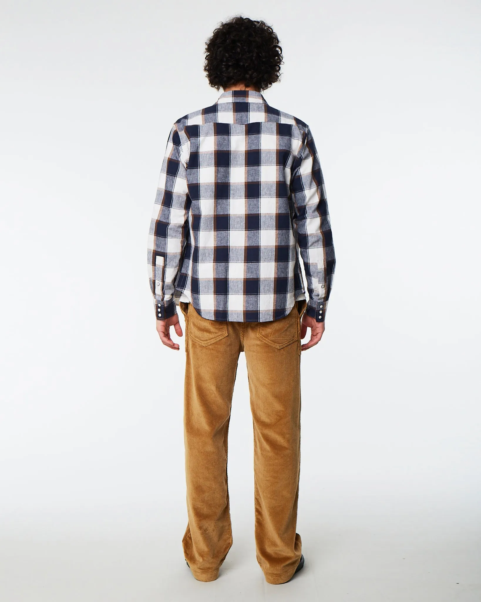Western Shirt Provence Check Off White/Navy sold by Eat Dust product image thumbnail 4