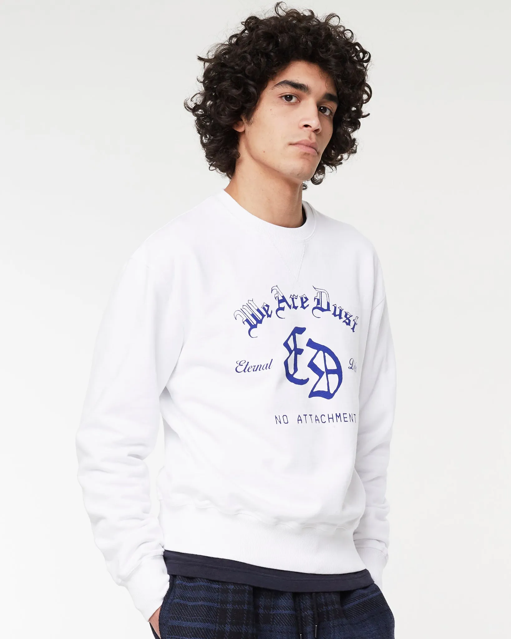 Crewneck We Are Dust American Fleece White sold by Eat Dust
