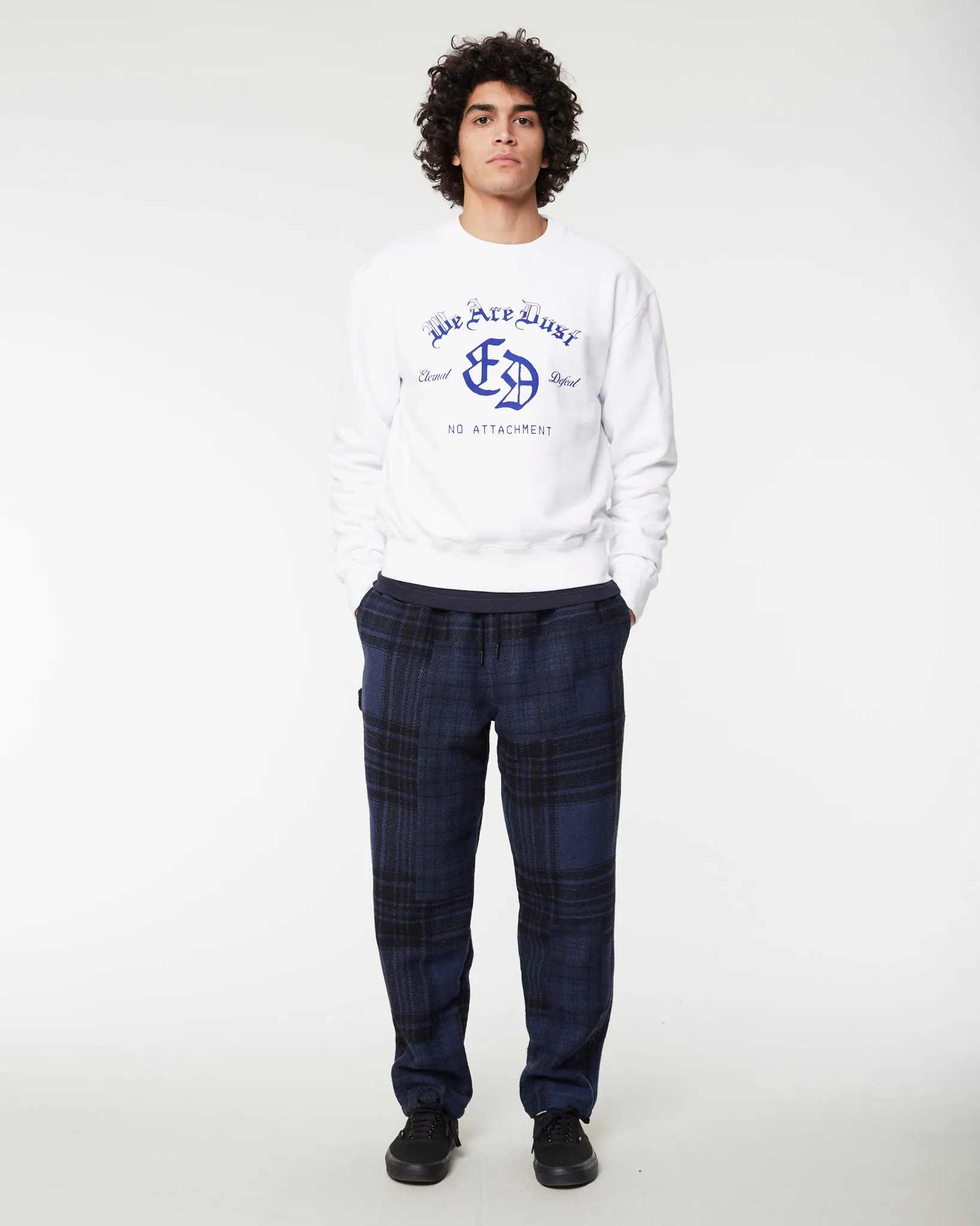 Crewneck We Are Dust American Fleece White sold by Eat Dust product image thumbnail 2