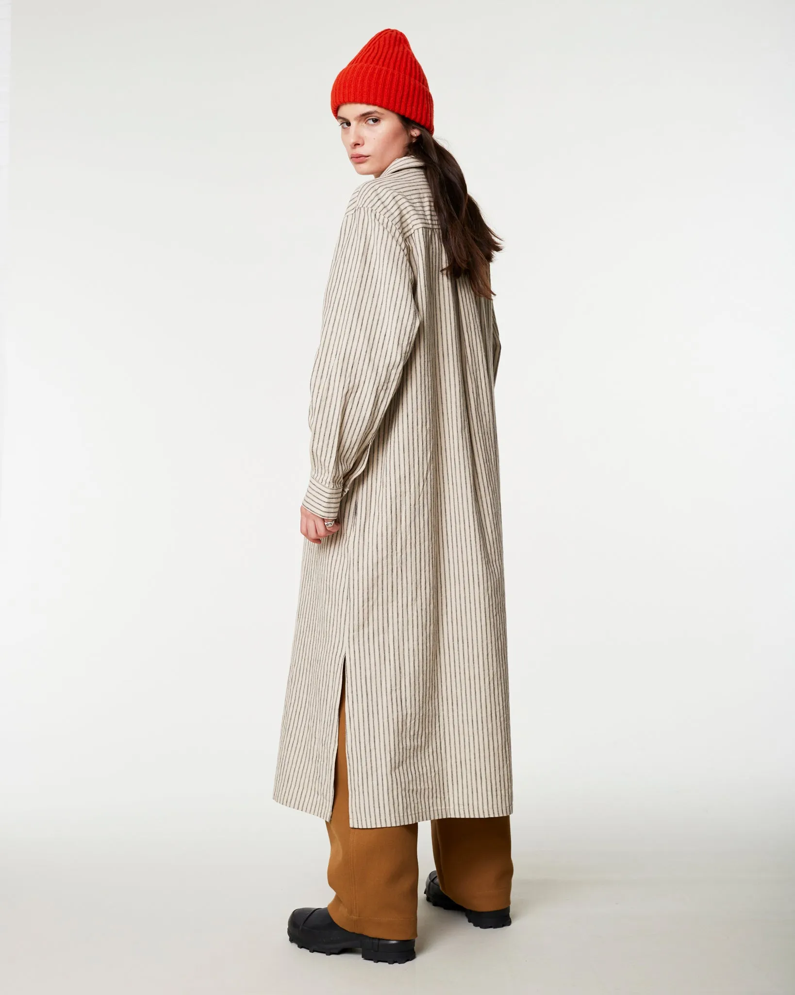 G.o.D Shirt Dress Dust Bowl Stripes Off White sold by Eat Dust product image thumbnail 5