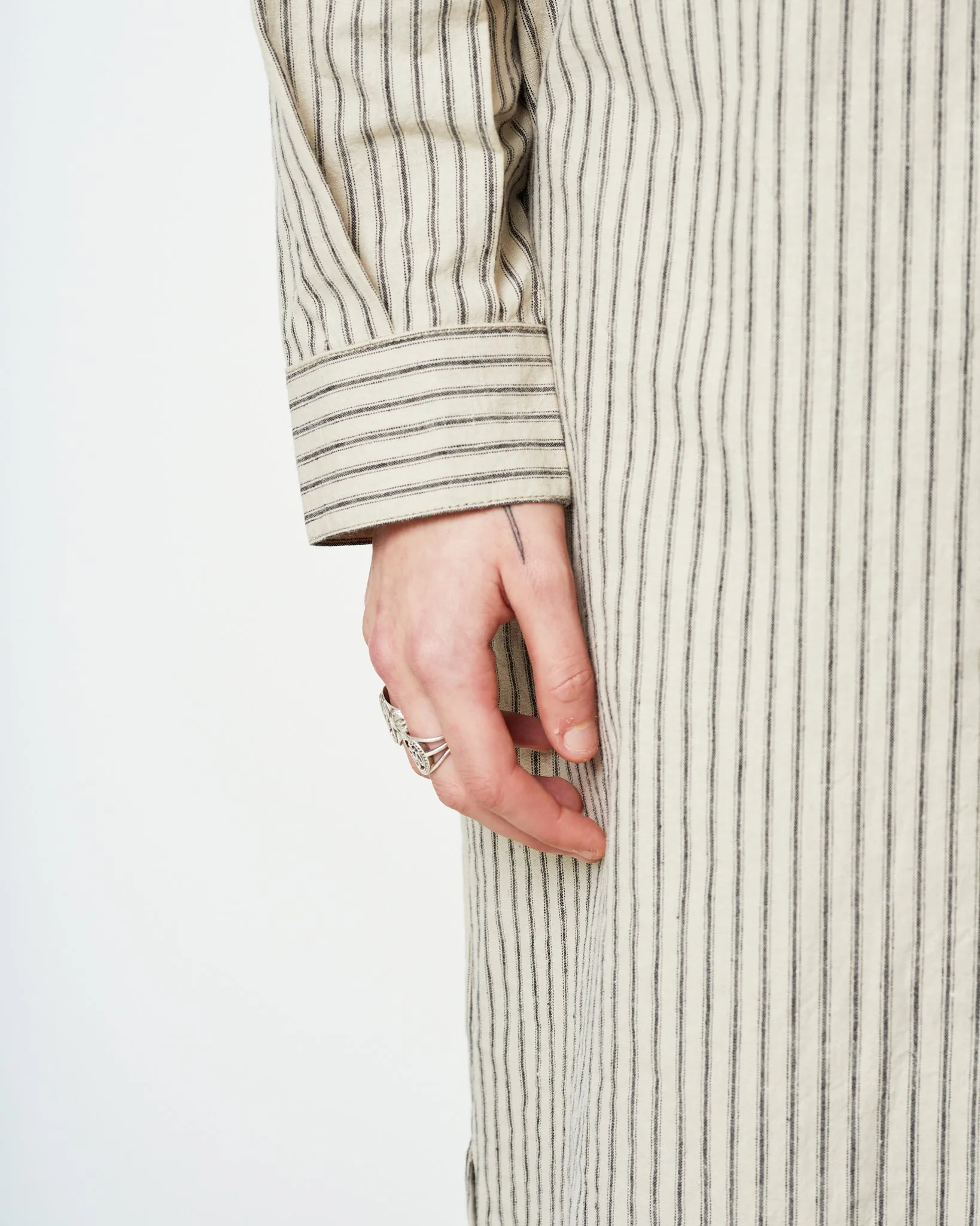 G.o.D Shirt Dress Dust Bowl Stripes Off White sold by Eat Dust product image thumbnail 4