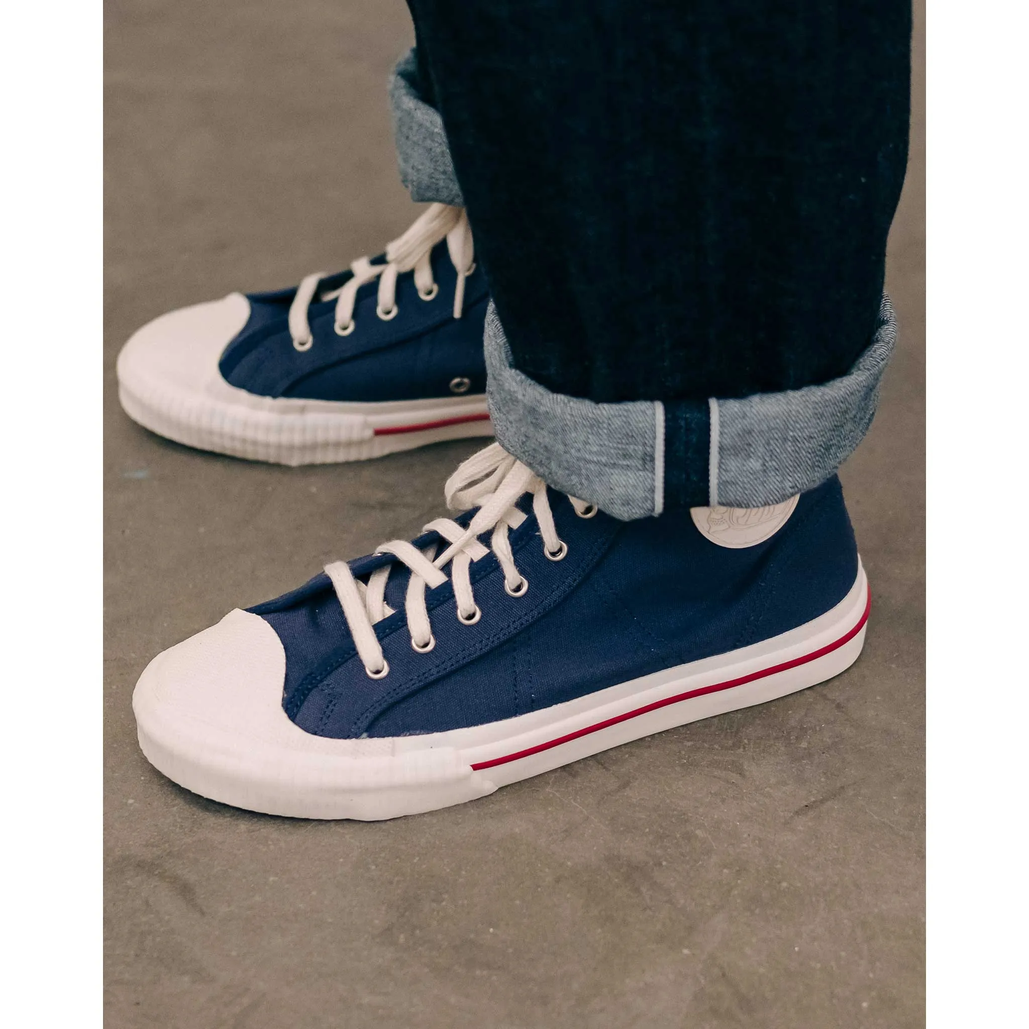 Canvas Sneakers High Navy sold by Eat Dust product image thumbnail 5