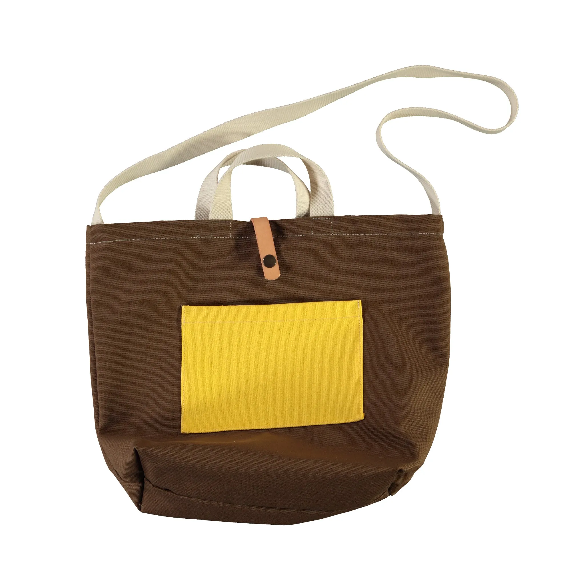 Canvas Shopper Bag Medium Brown sold by Eat Dust