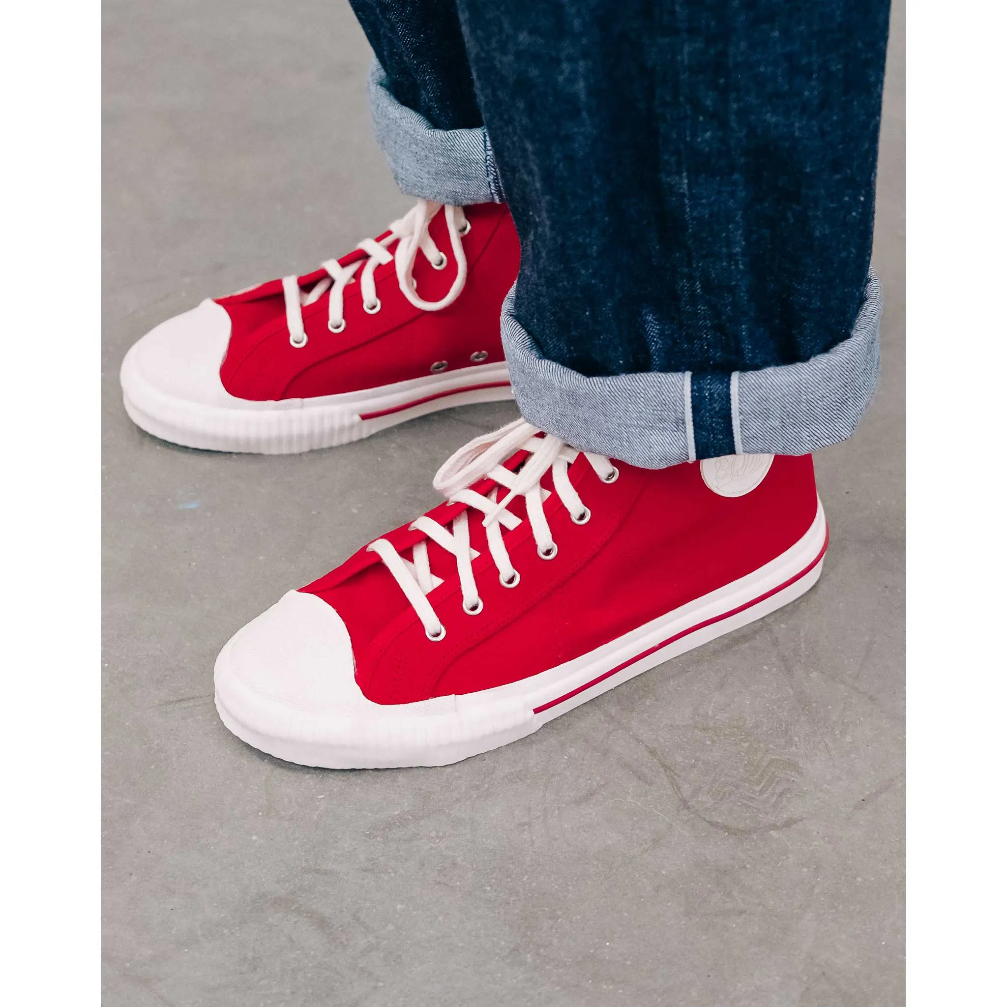 Canvas Sneakers High Red sold by Eat Dust product image thumbnail 4