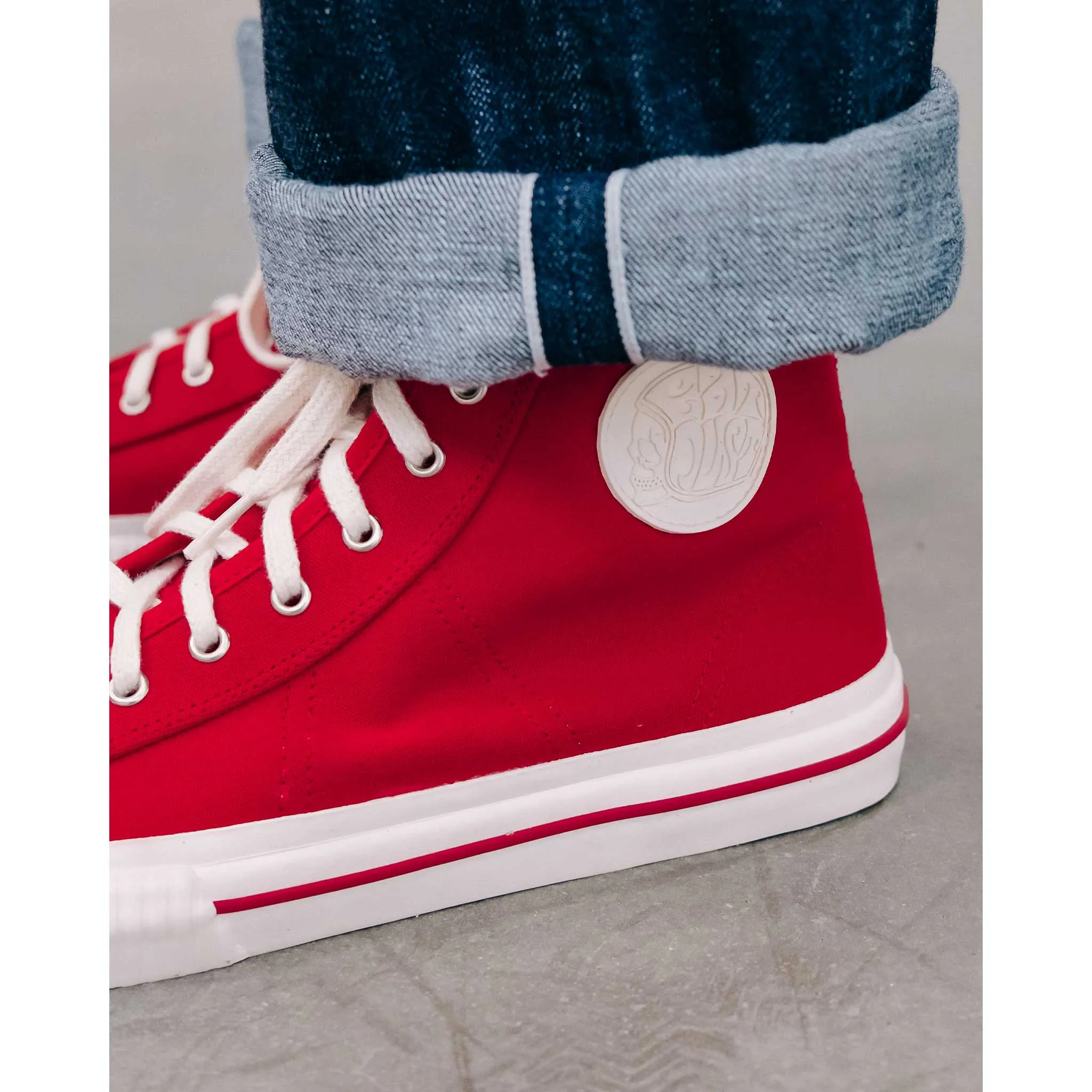 Canvas Sneakers High Red sold by Eat Dust product image thumbnail 5
