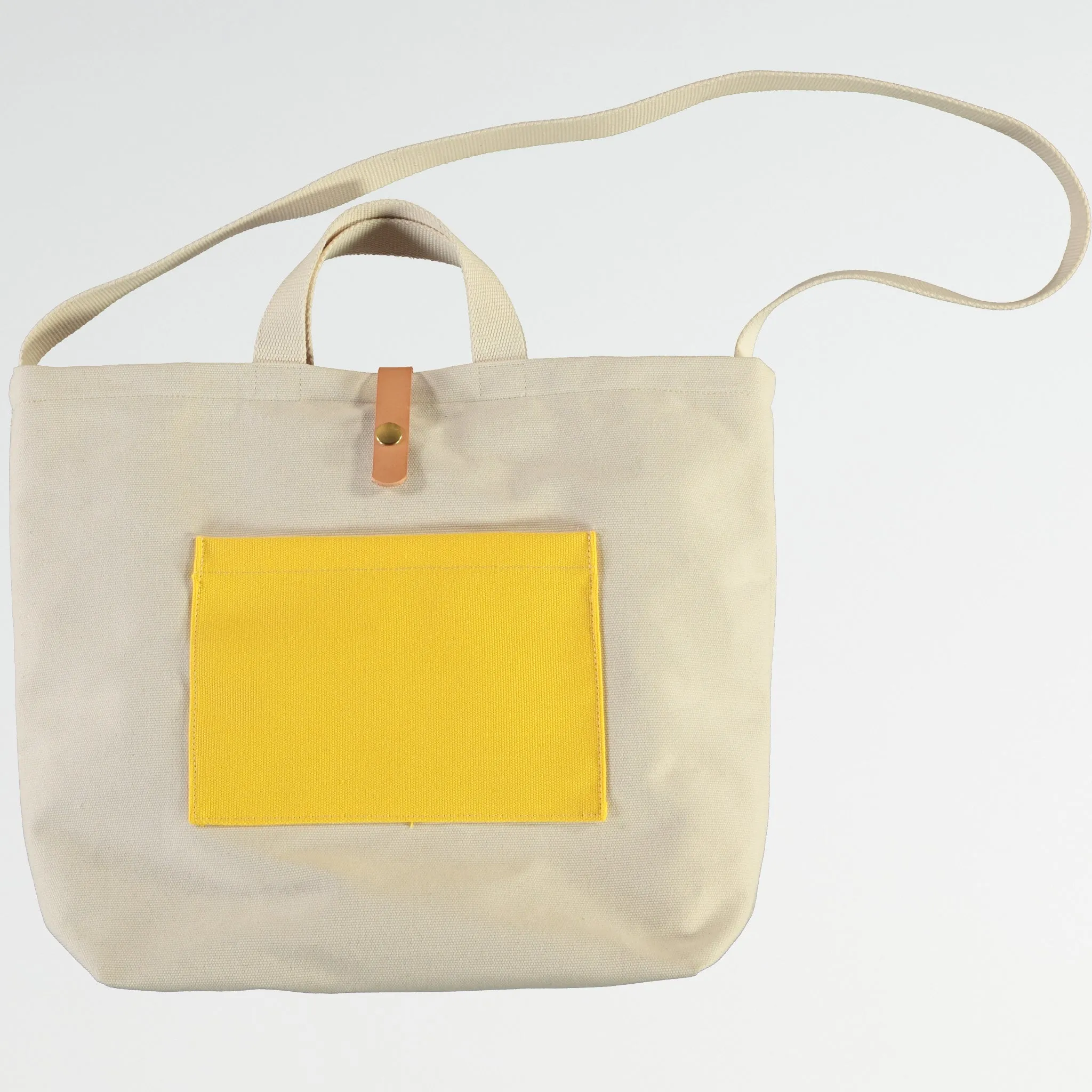 Canvas Shopper Bag Medium White sold by Eat Dust product image thumbnail 3