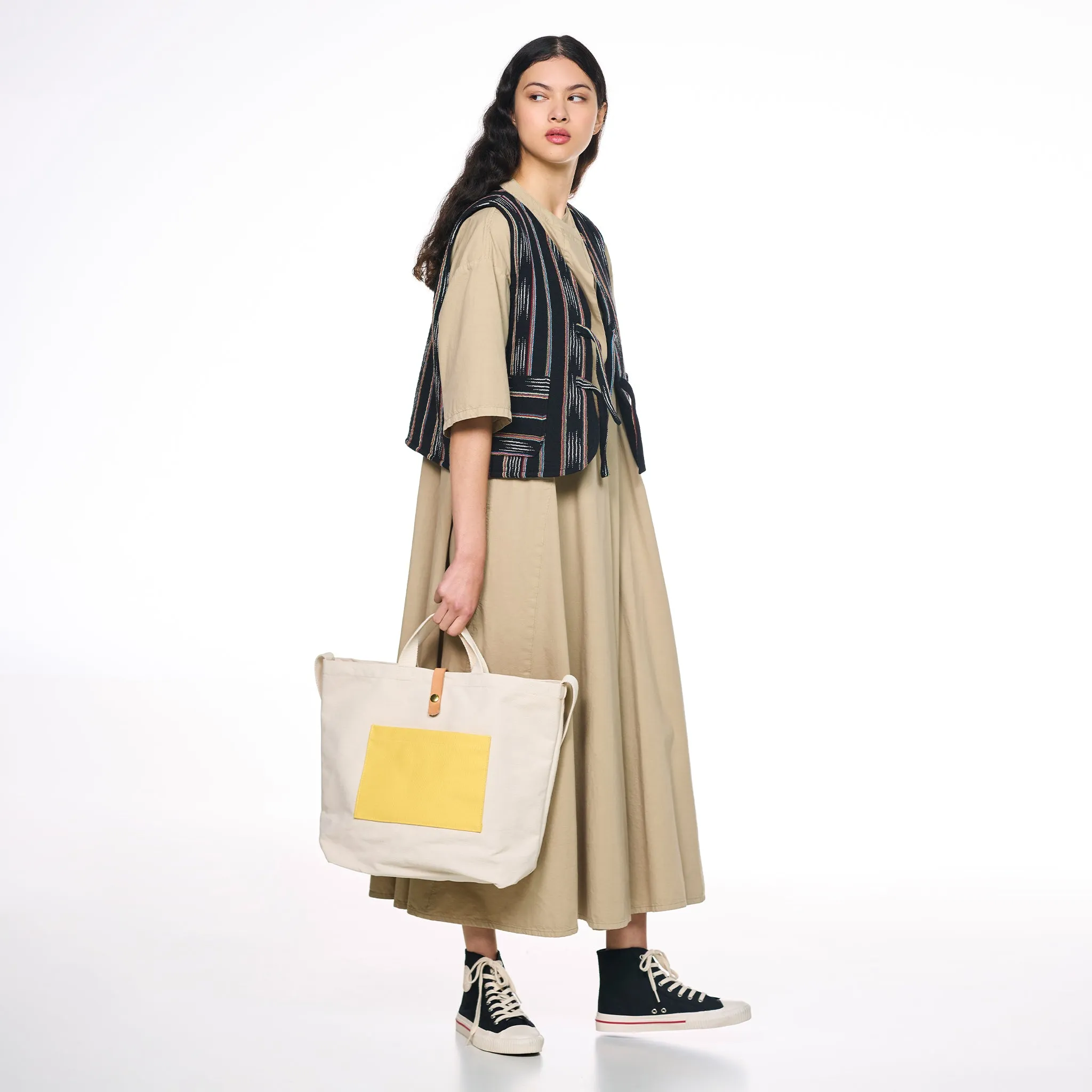 Canvas Shopper Bag Medium White sold by Eat Dust product image thumbnail 2