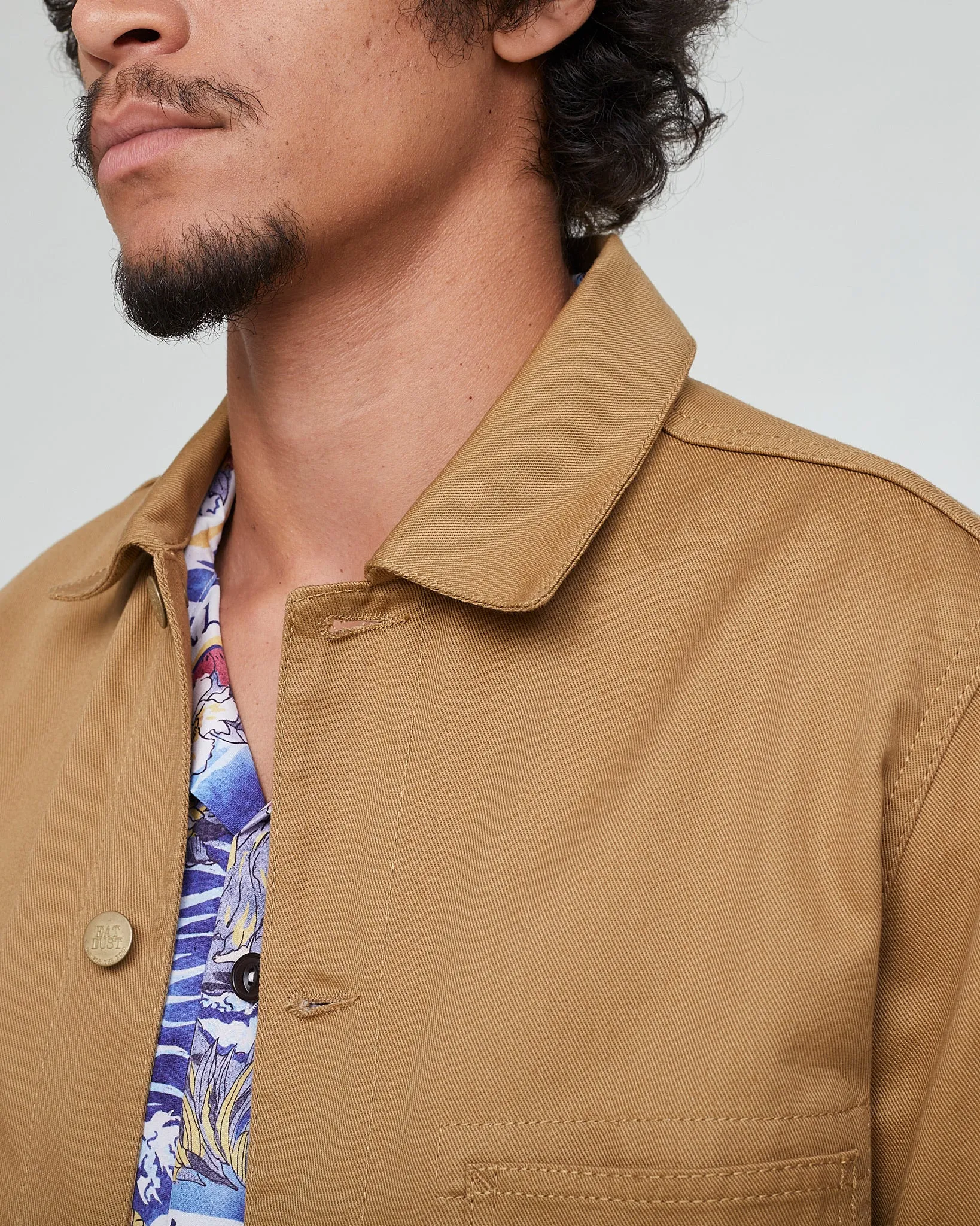 Chore Jacket Utility Twill Safari sold by Eat Dust product image thumbnail 5