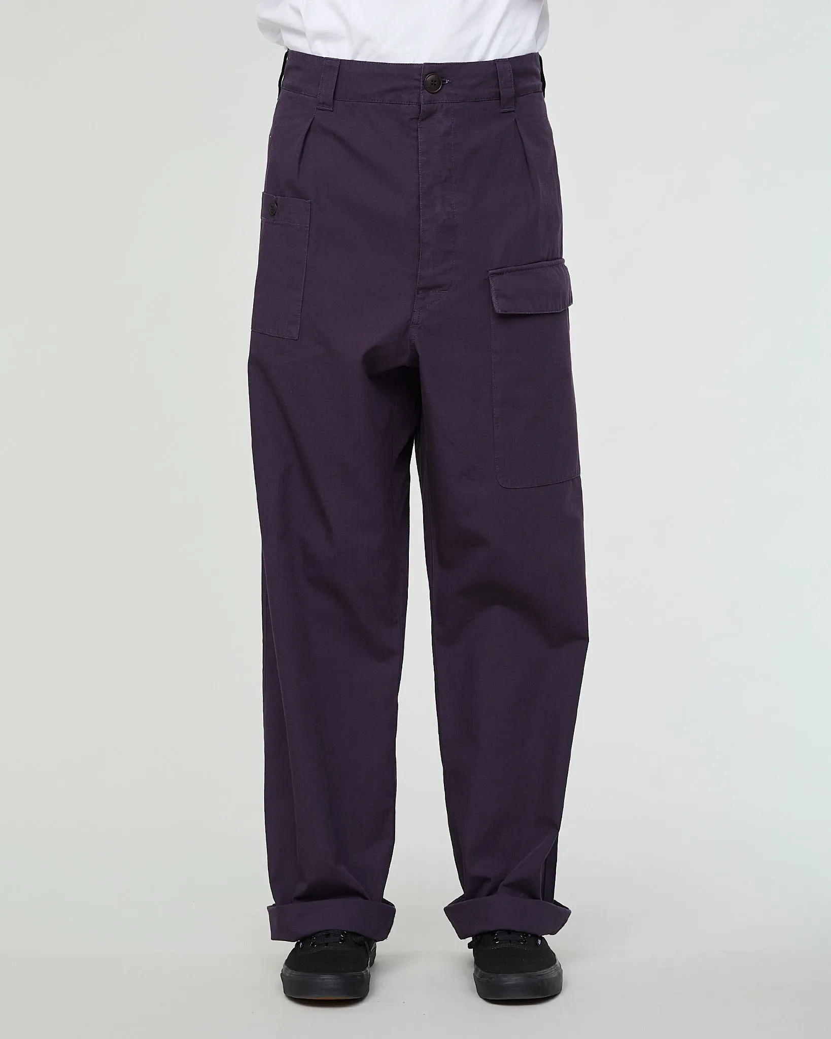 Captain Chino Ripstop Navy sold by Eat Dust