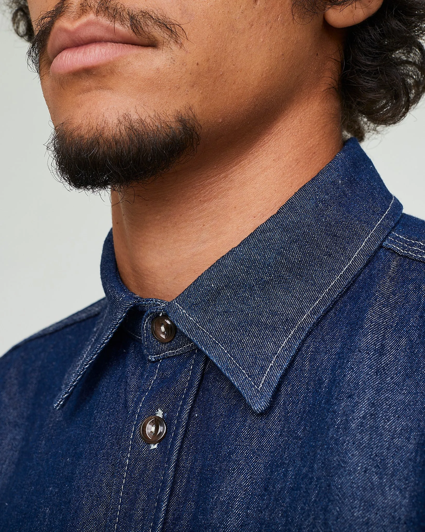 Worker Shirt Prisoners Denim Indigo sold by Eat Dust product image thumbnail 5