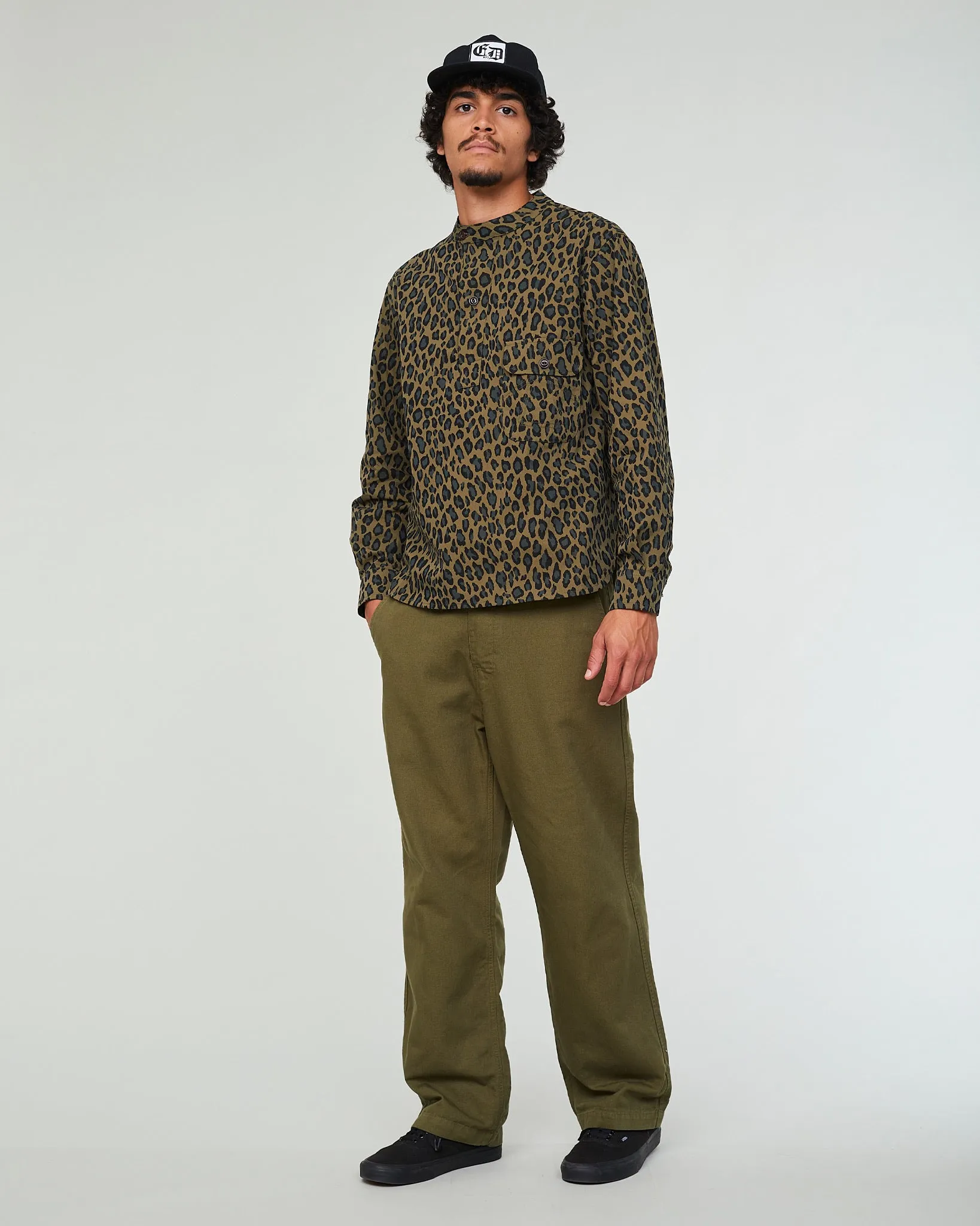 Kabul Shirt Cheetah Cotton Khaki sold by Eat Dust product image thumbnail 2