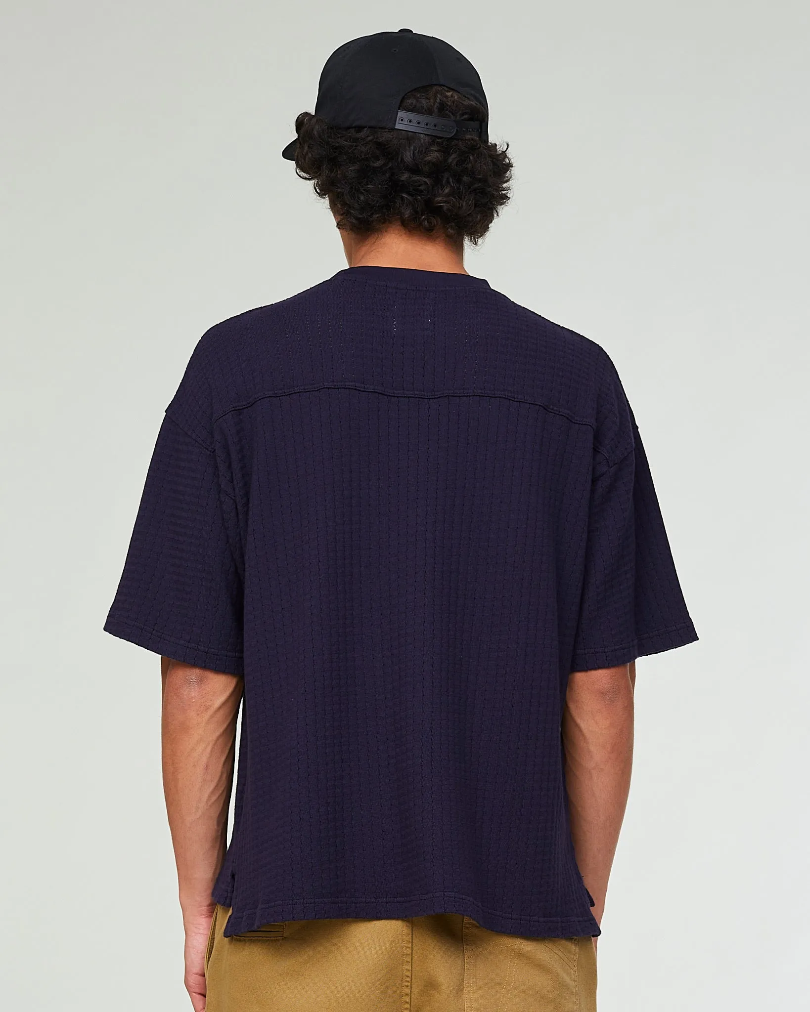 Big T Cotton Mesh Dark Navy sold by Eat Dust product image thumbnail 5