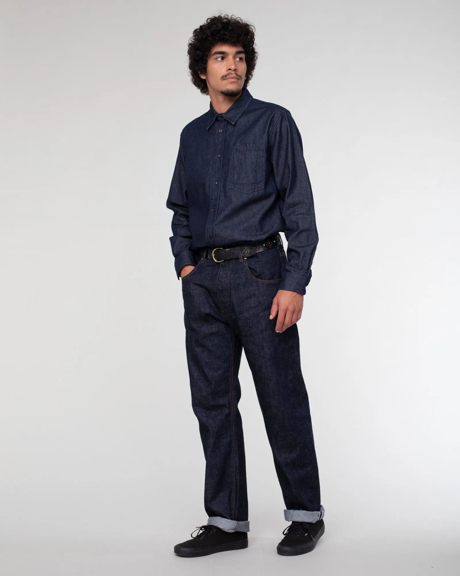 Combat Shirt Texas Indigo Denim sold by Eat Dust product image thumbnail 2