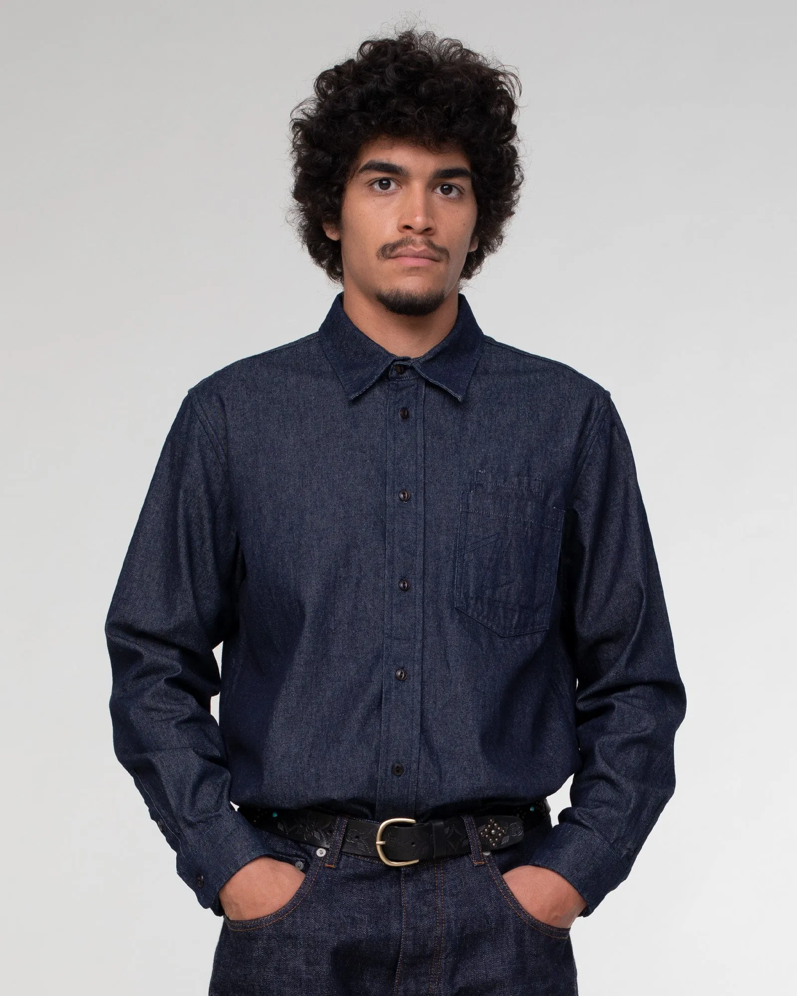 Combat Shirt Texas Indigo Denim sold by Eat Dust