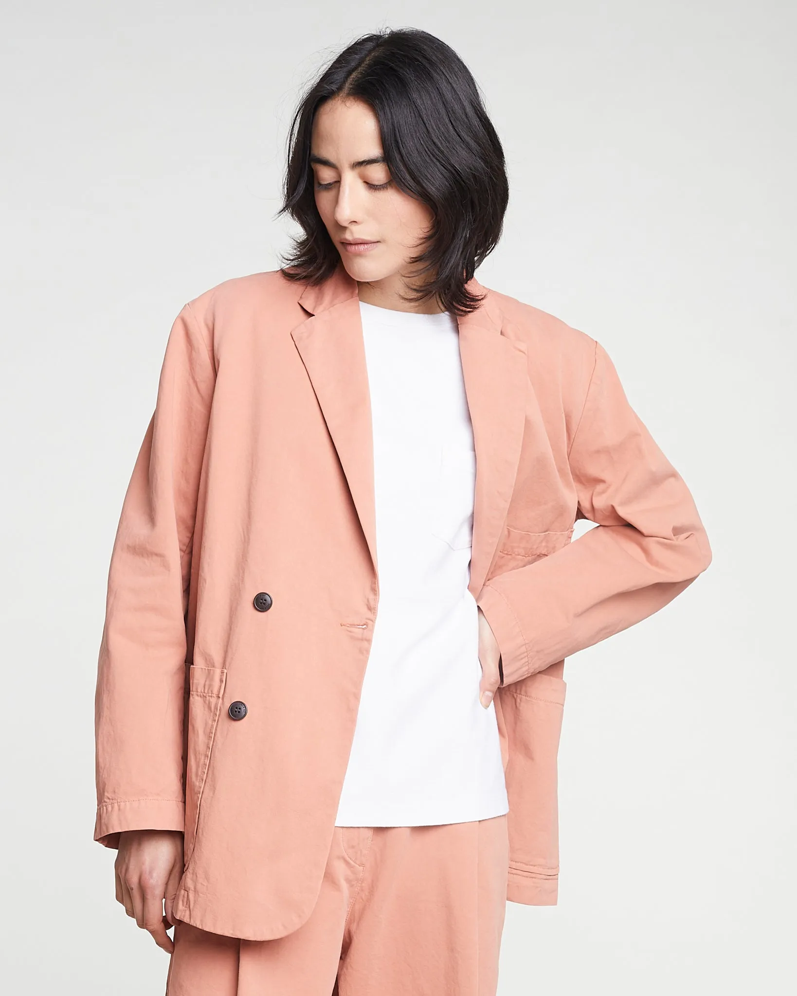 G.o.D Blazer Crispy Cotton Old Rose sold by Eat Dust product image thumbnail 2