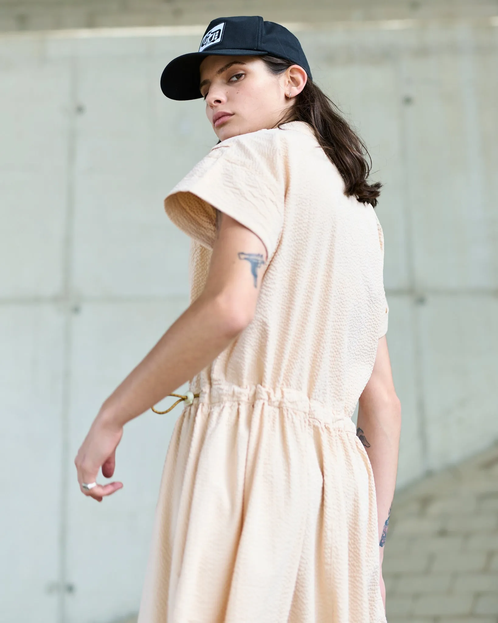 G.o.D Service Dress Seersucker Straw sold by Eat Dust product image thumbnail 4