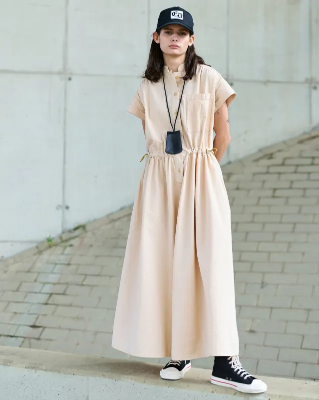 G.o.D Service Dress Seersucker Straw made by Eat Dust