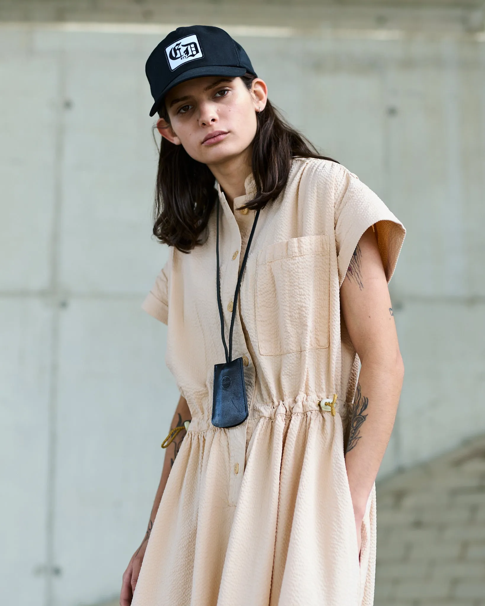 G.o.D Service Dress Seersucker Straw sold by Eat Dust product image thumbnail 2