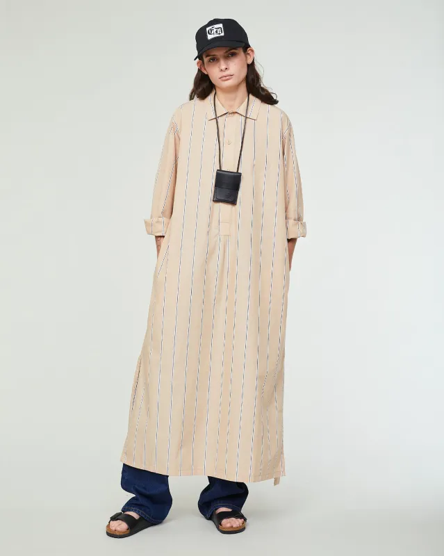 G.o.D Chemise Sido Popeline Stripe Sand made by Eat Dust