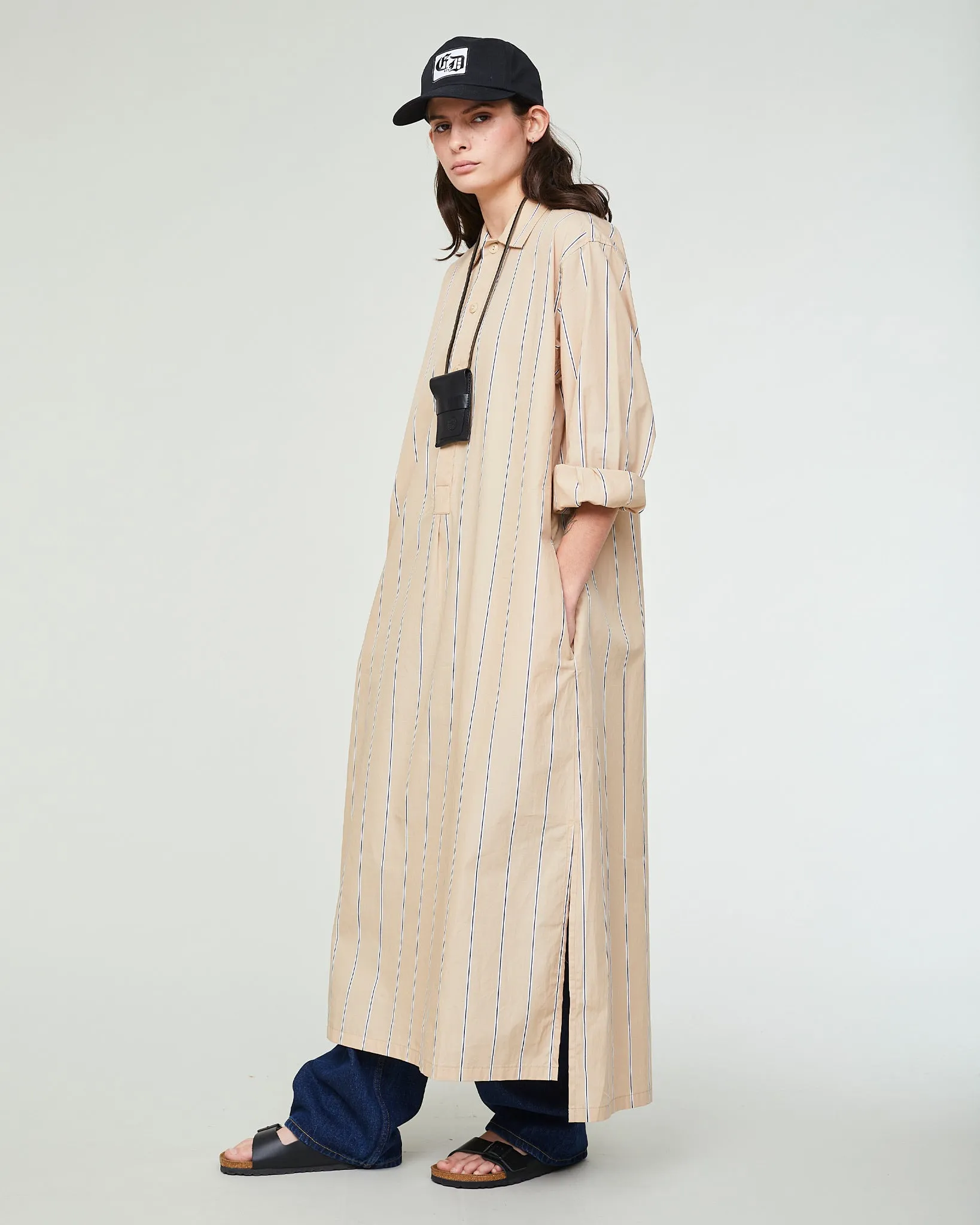 G.o.D Chemise Sido Popeline Stripe Sand sold by Eat Dust product image thumbnail 2
