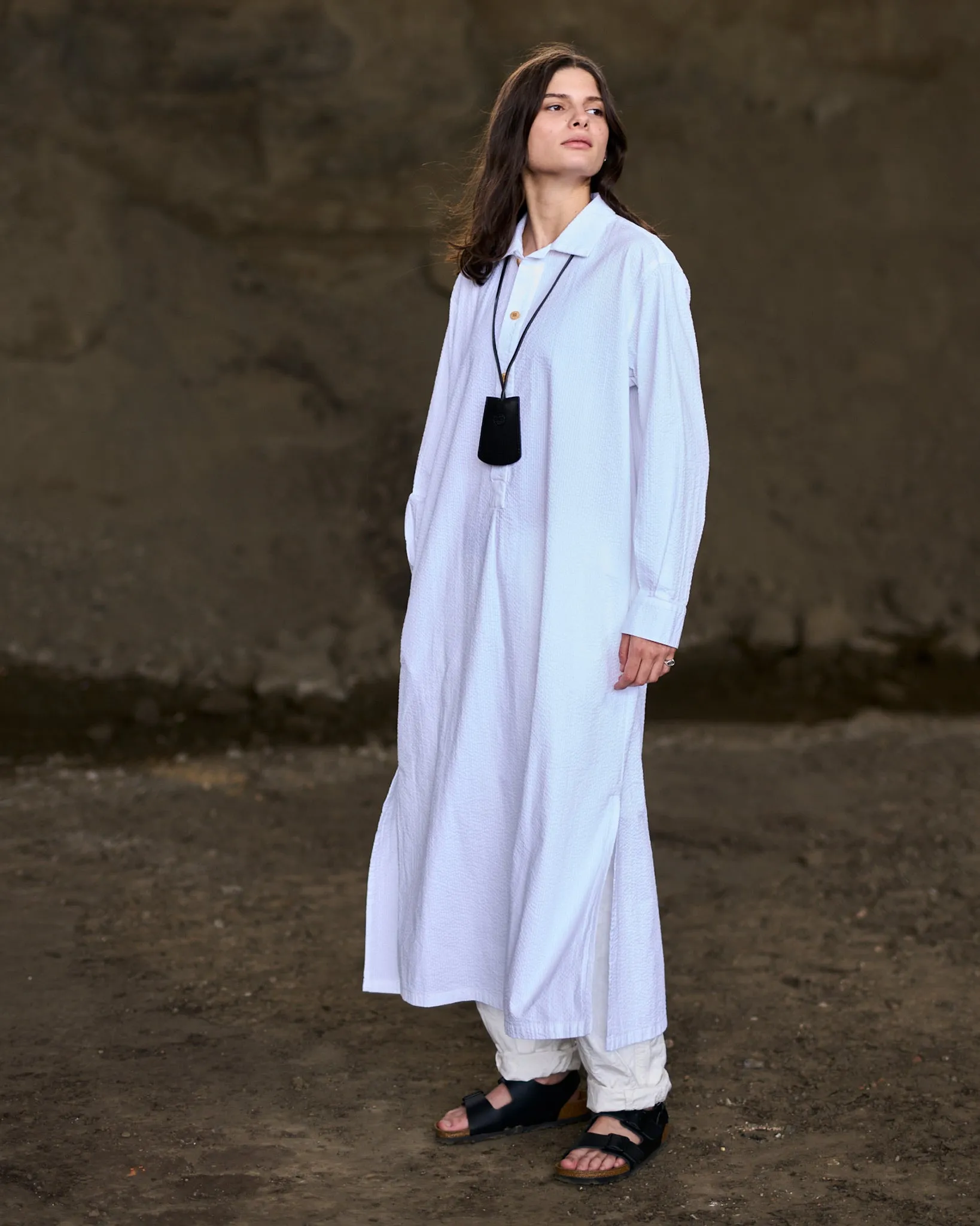 G.o.D Chemise Seersucker White sold by Eat Dust