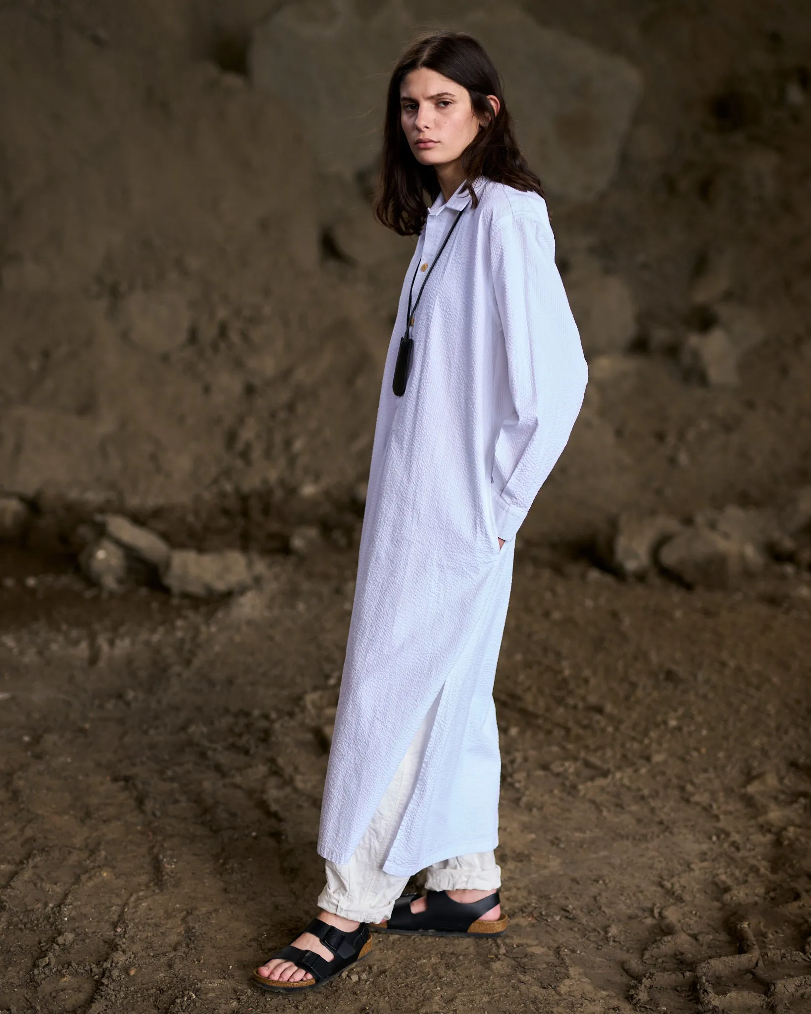 G.o.D Chemise Seersucker White sold by Eat Dust product image thumbnail 4