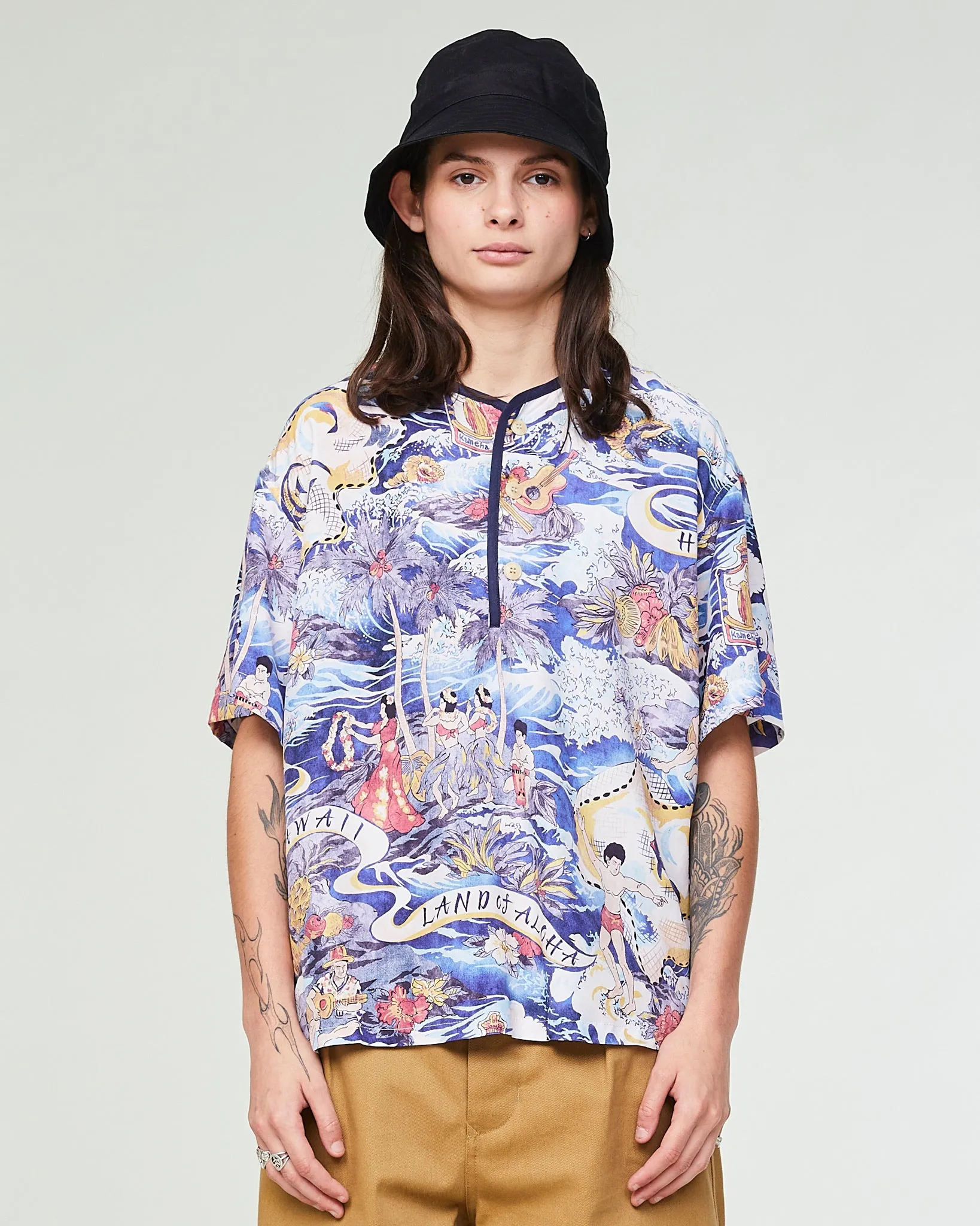 G.o.D Baseball Smock Mahala Rayon Multi sold by Eat Dust