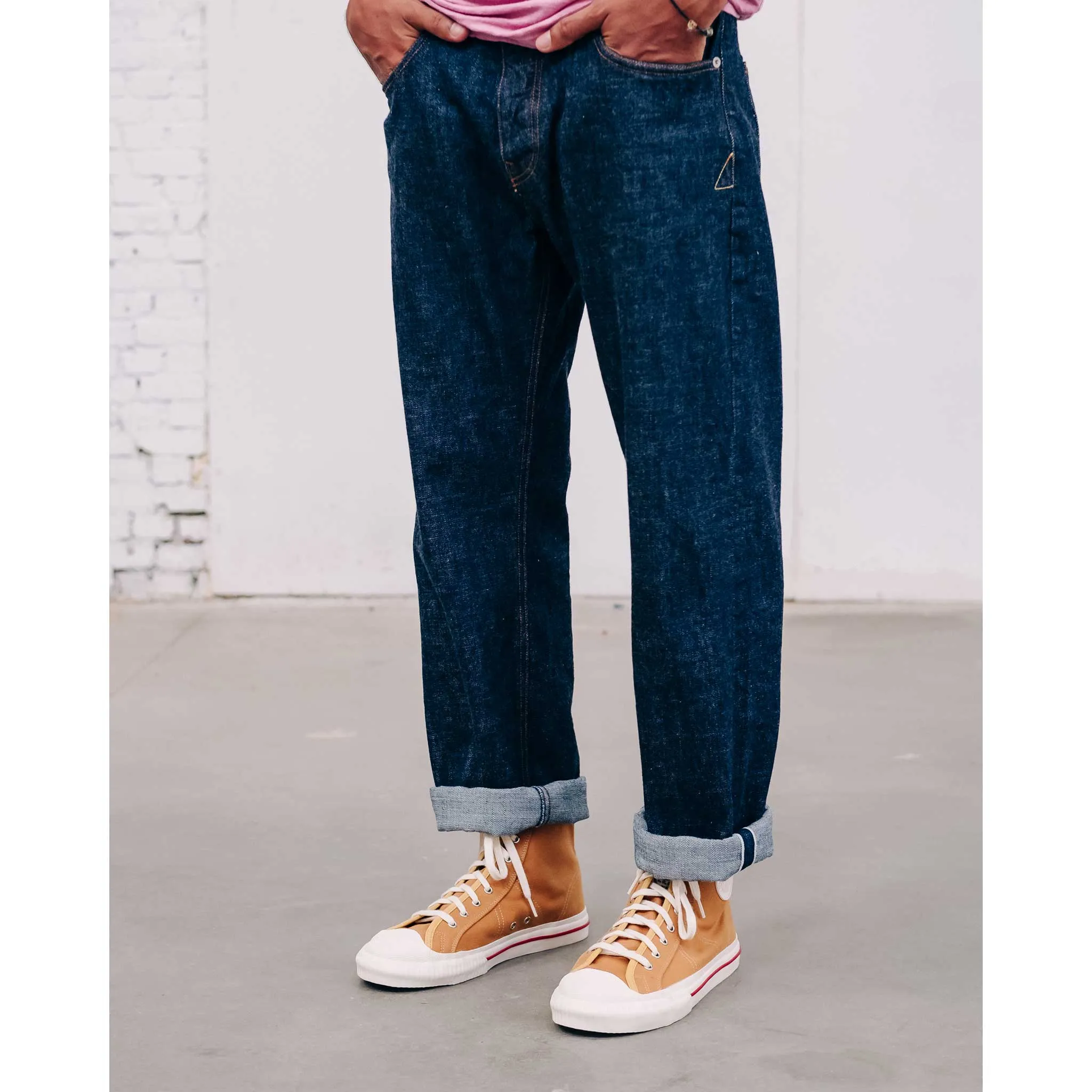 Basket High Canvas Mustard Canvas sold by Eat Dust