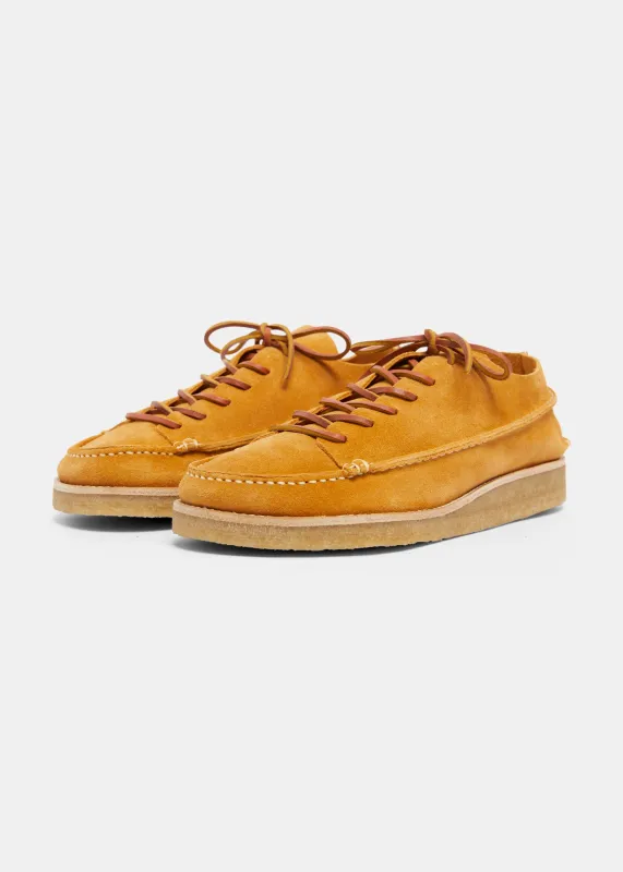 Yogi Finn Suede Lace Up shoe on Crepe Outsole Tumeric made by Eat Dust