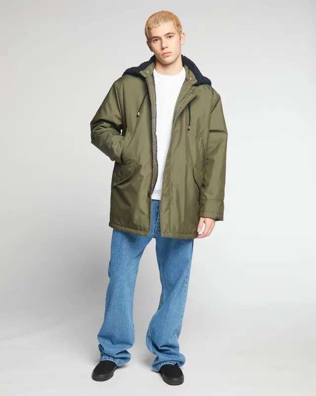 Artic Parka Nylon Bottle Green made by Eat Dust