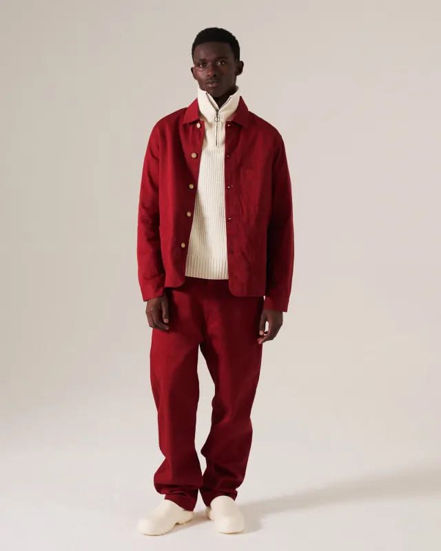 Chore Jacket Utility Twill Wine sold by Eat Dust