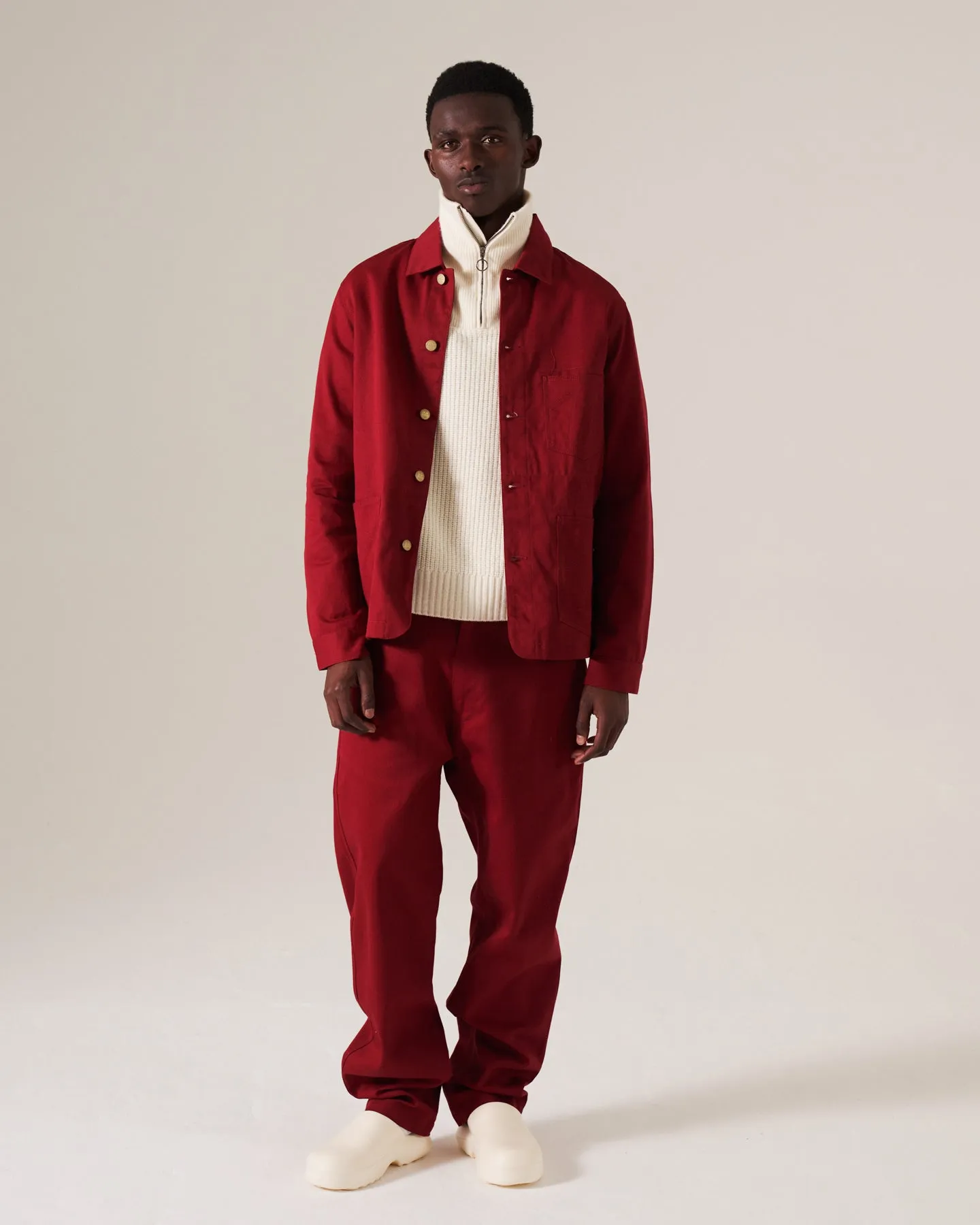 Chore Jacket Utility Twill Wine sold by Eat Dust