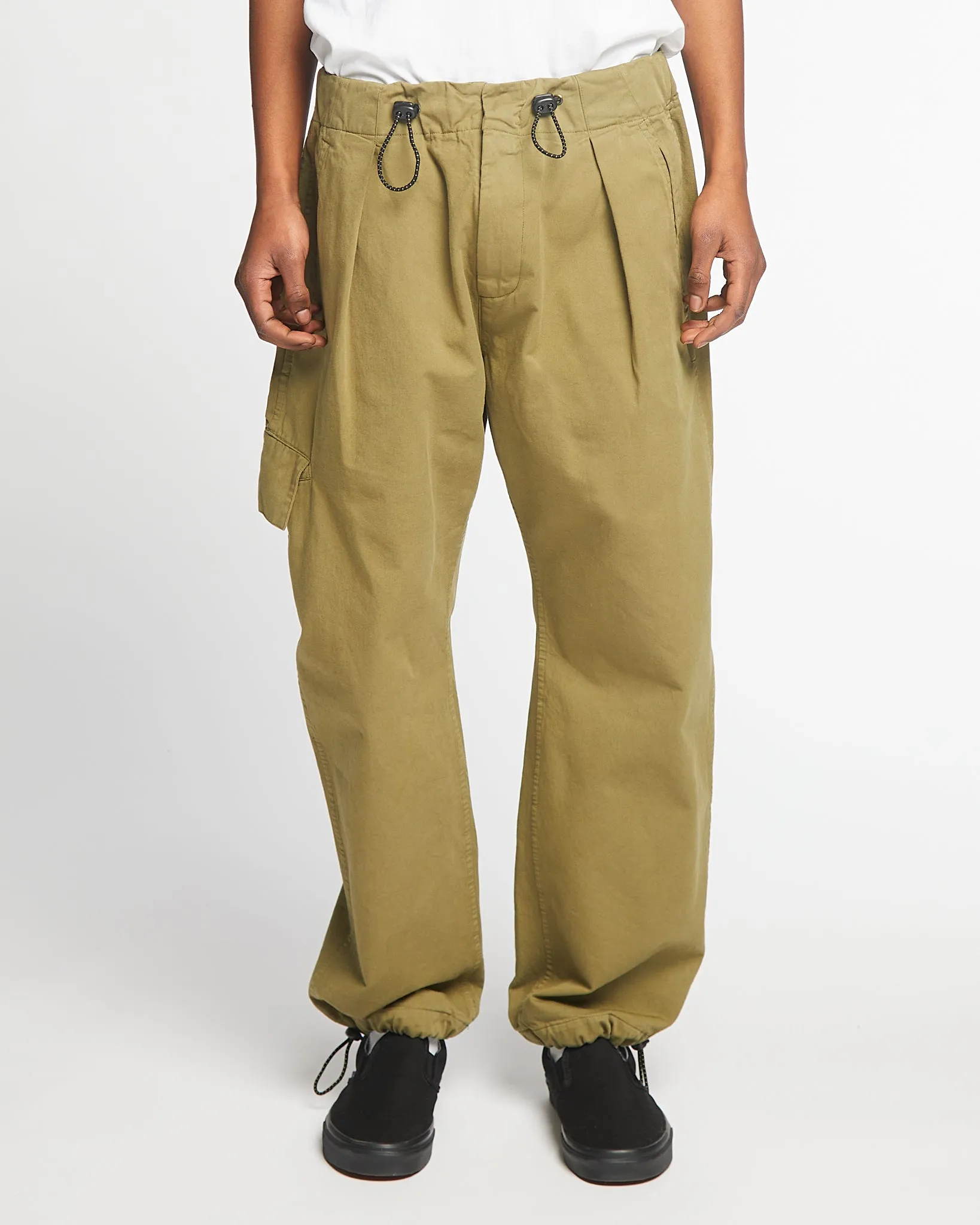 Desert Pants Crispy Cotton Dusty Green sold by Eat Dust