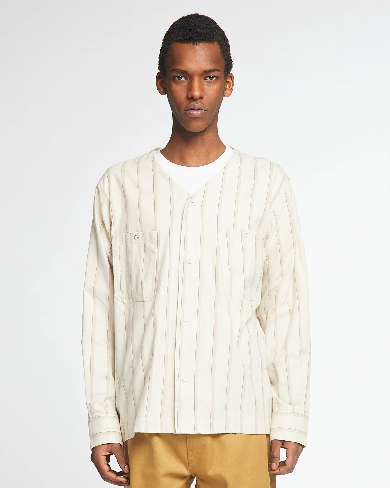 Field Shirt Brushed Stripes Mastik sold by Eat Dust