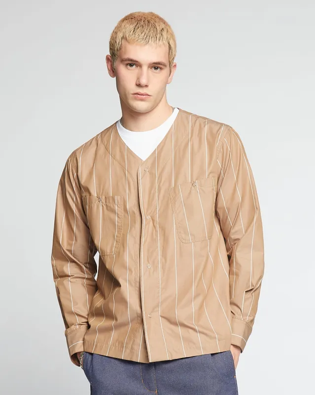 Field Shirt Venice Stripes Mushroom made by Eat Dust