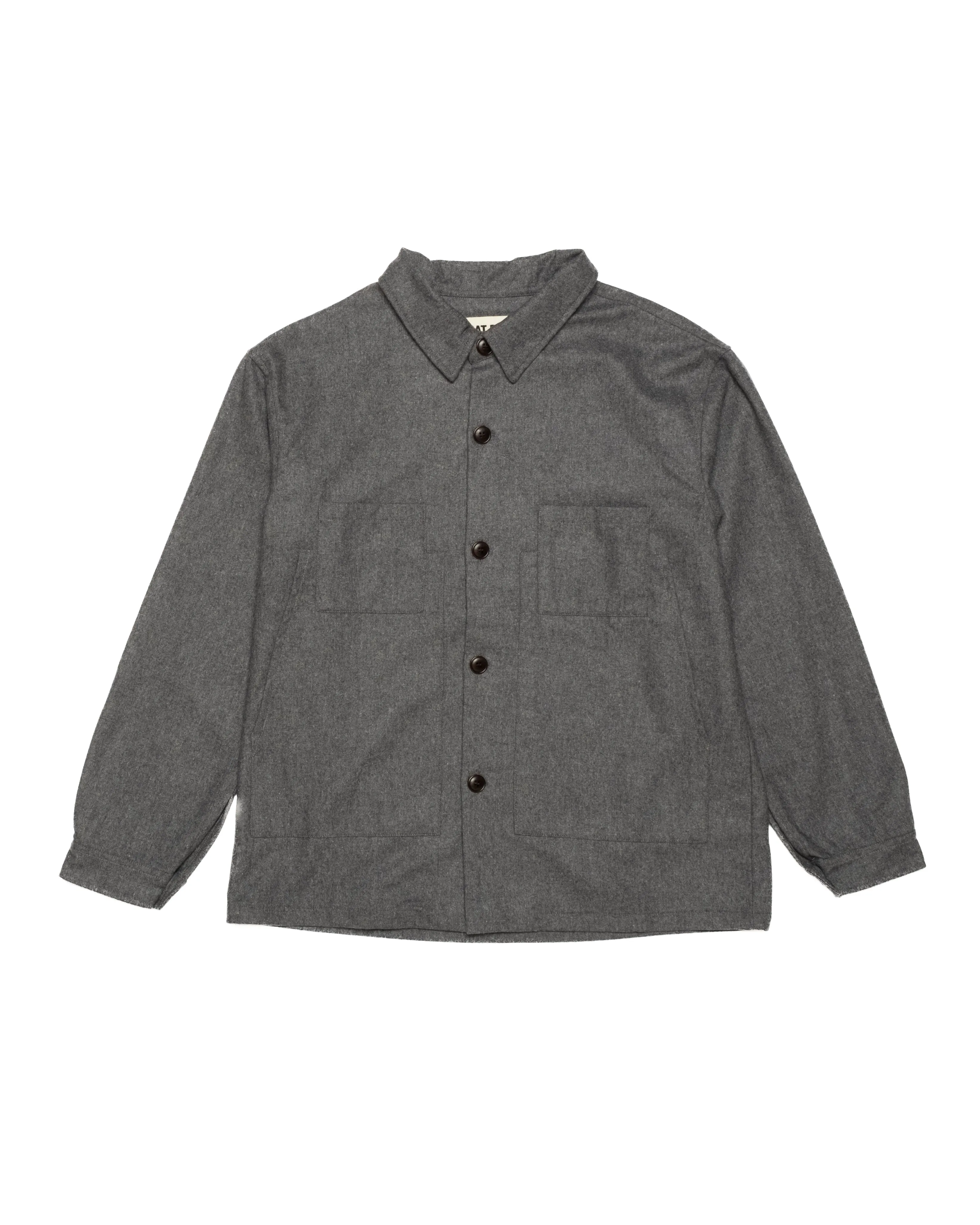 Marina Shirt Wool Flannel Grey sold by Eat Dust