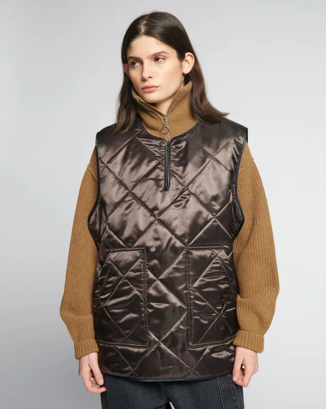 G.o.D Armor Vest Diamond Quilt Brown made by Eat Dust
