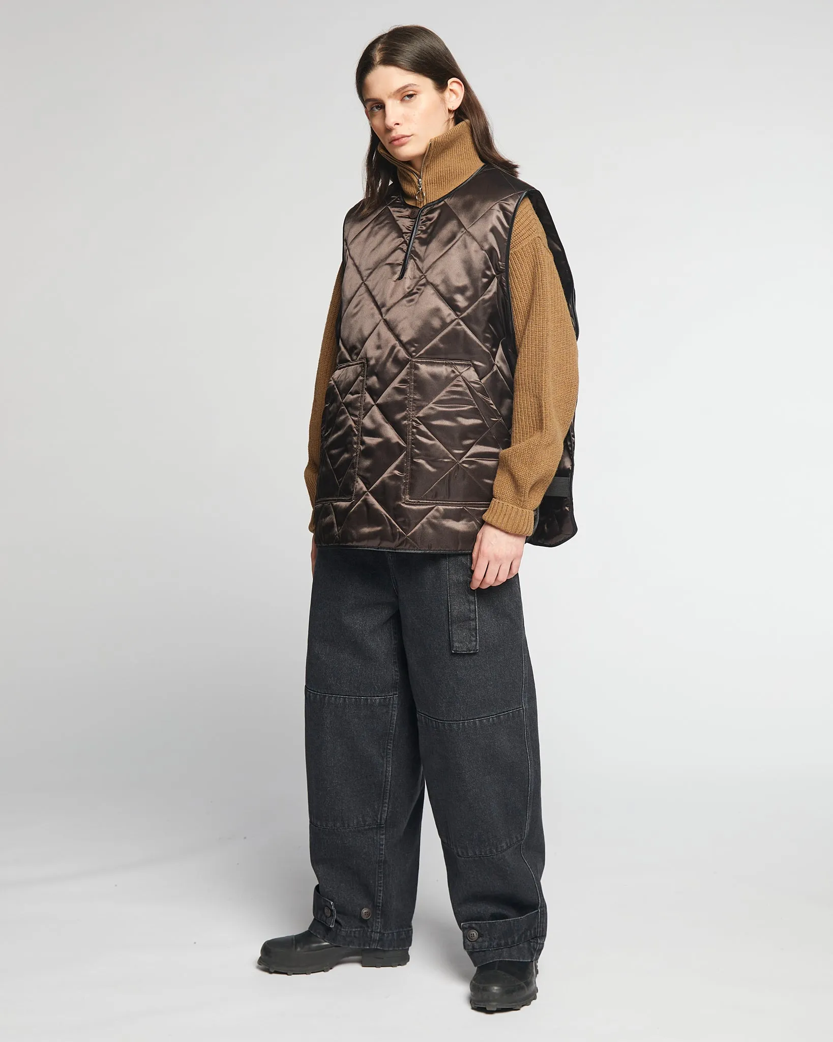 G.o.D Armor Vest Diamond Quilt Brown sold by Eat Dust product image thumbnail 2