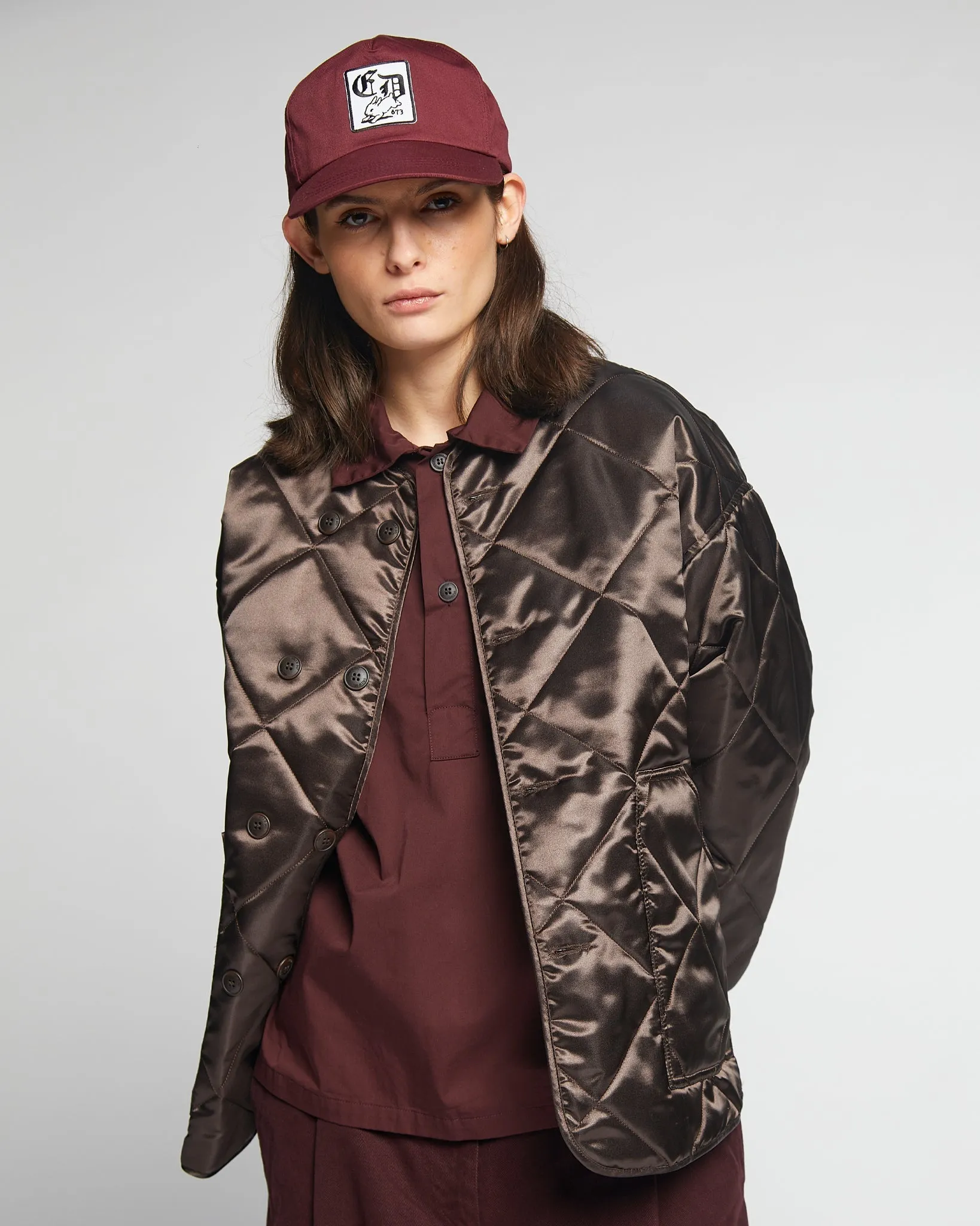 G.o.D Frostbite Diamond Quilt Brown sold by Eat Dust